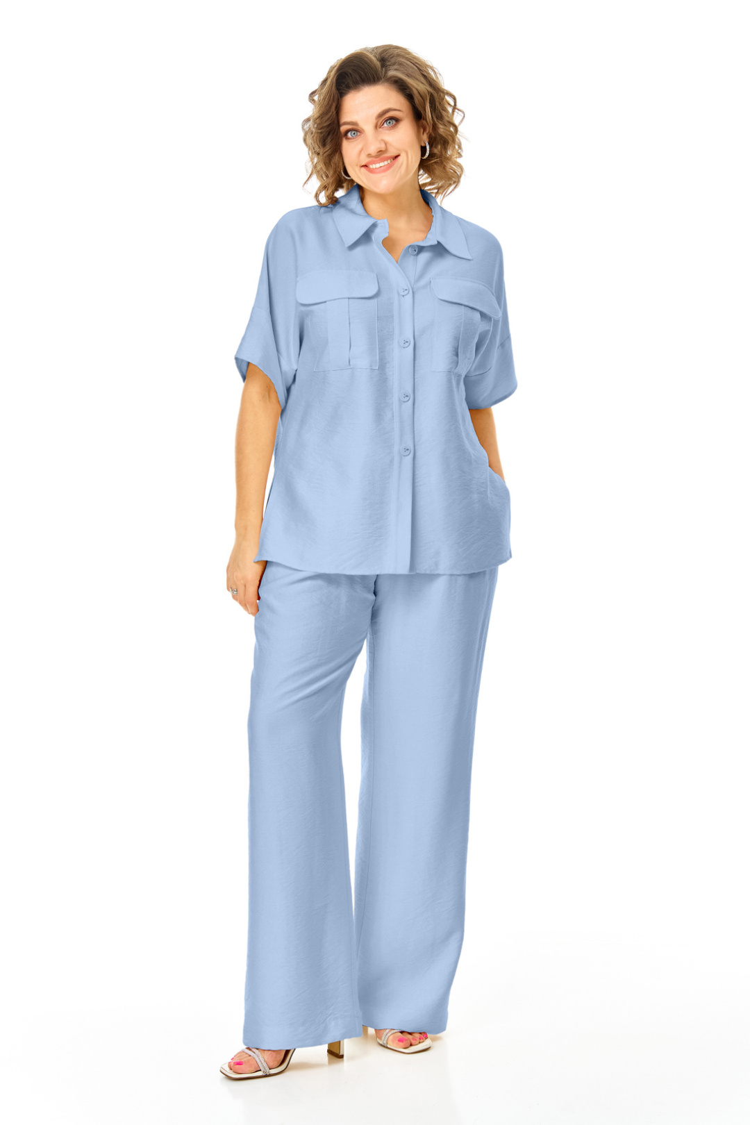 Костюм Vi oro 1257 голубой - фото 1