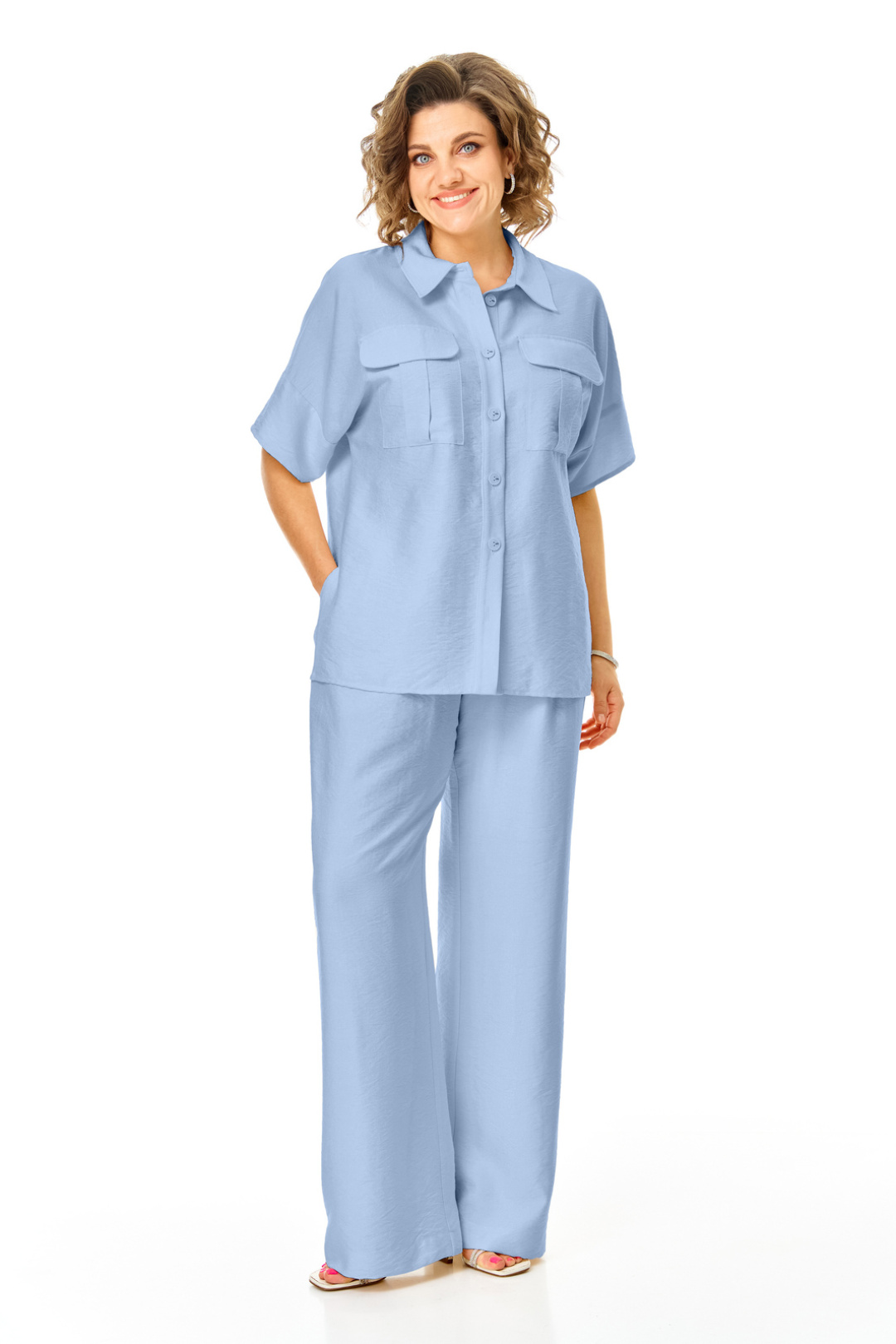 Костюм Vi oro 1257 голубой - фото 3