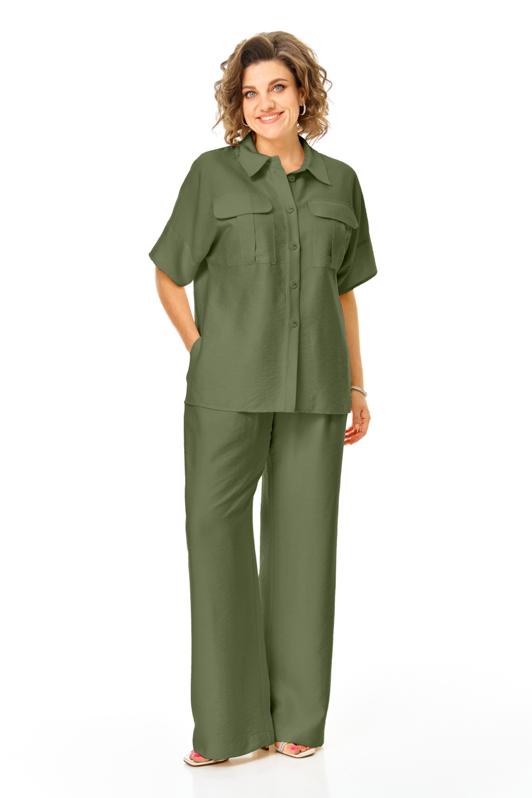 Костюм Vi oro 1257 оливка - фото 3