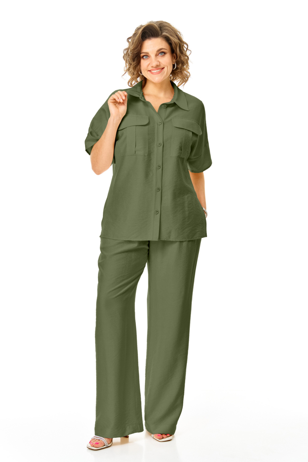 Костюм Vi oro 1257 оливка - фото 4