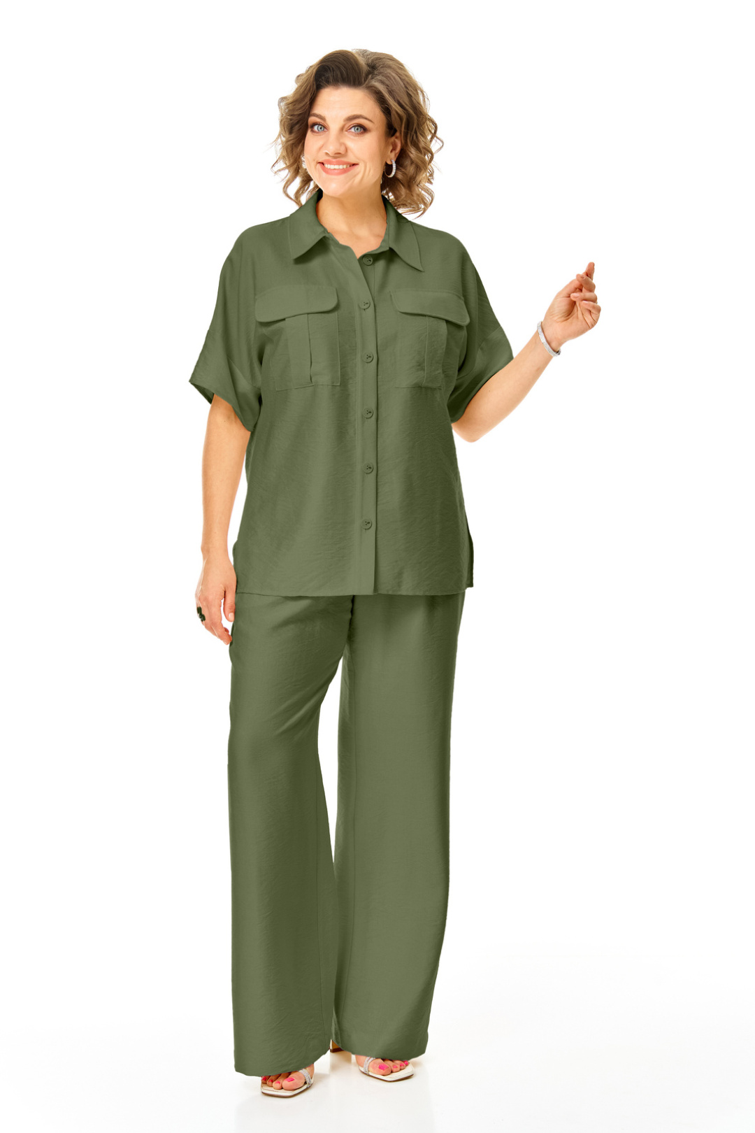 Костюм Vi oro 1257 оливка - фото 6