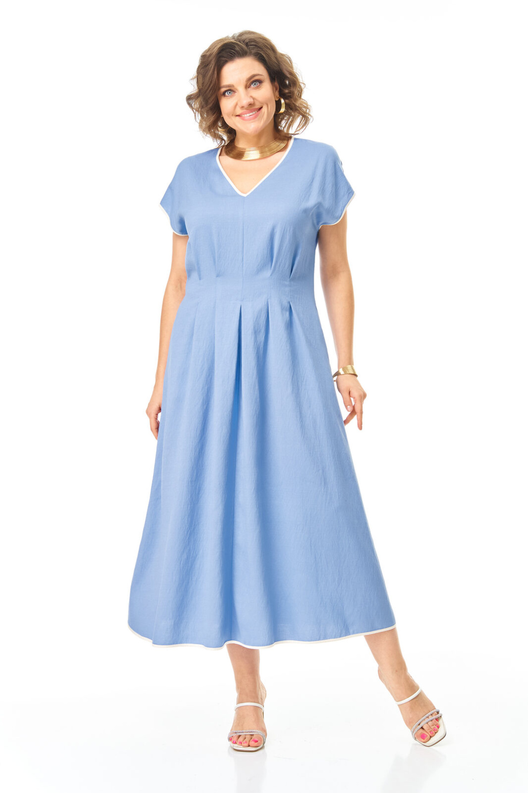 Платье Vi oro 1258 голубой - фото 1