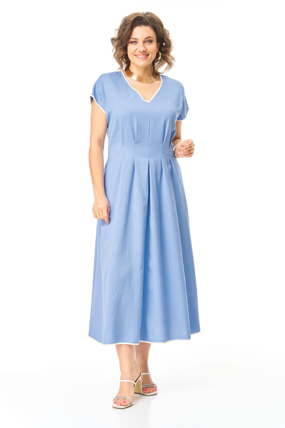 Платье Vi oro 1258 голубой - фото 2