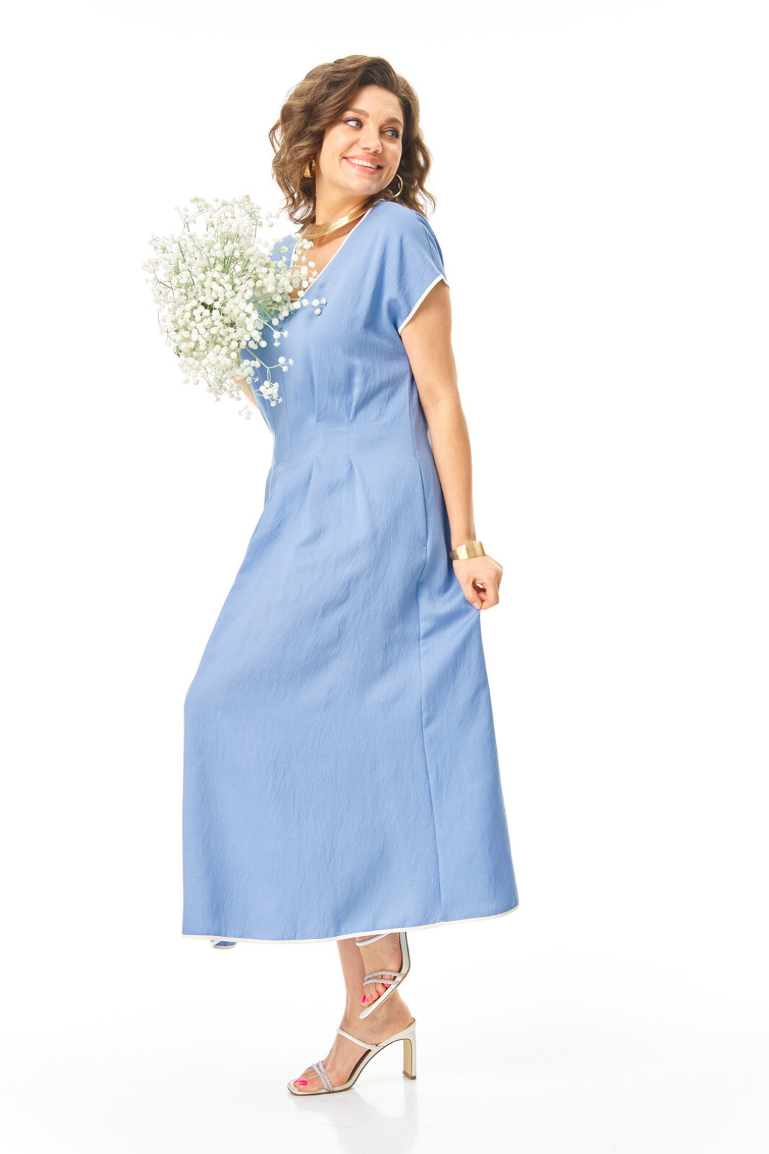 Платье Vi oro 1258 голубой