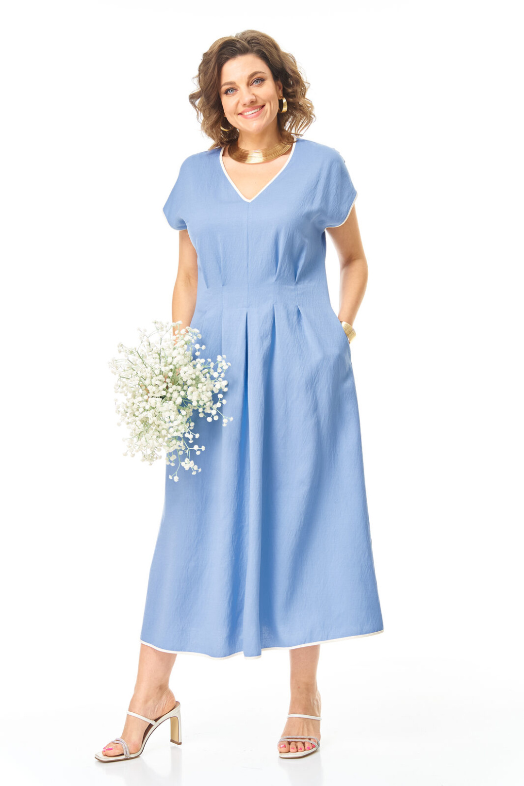 Платье Vi oro 1258 голубой