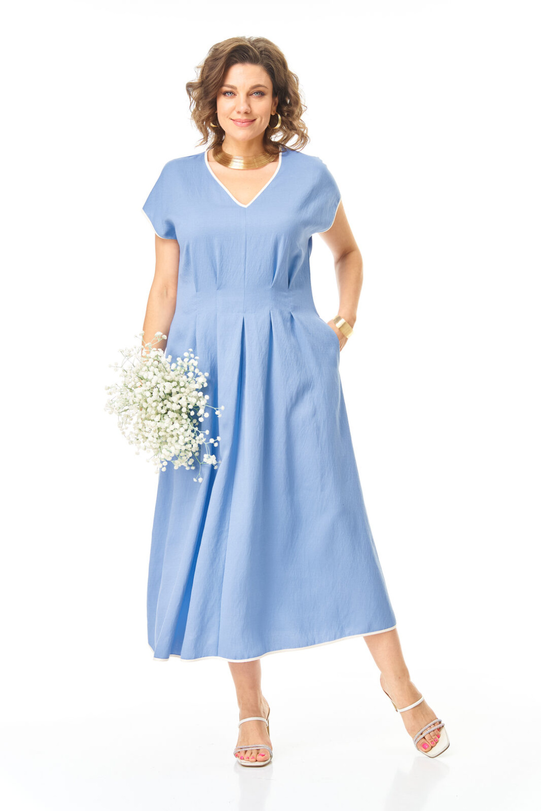 Платье Vi oro 1258 голубой