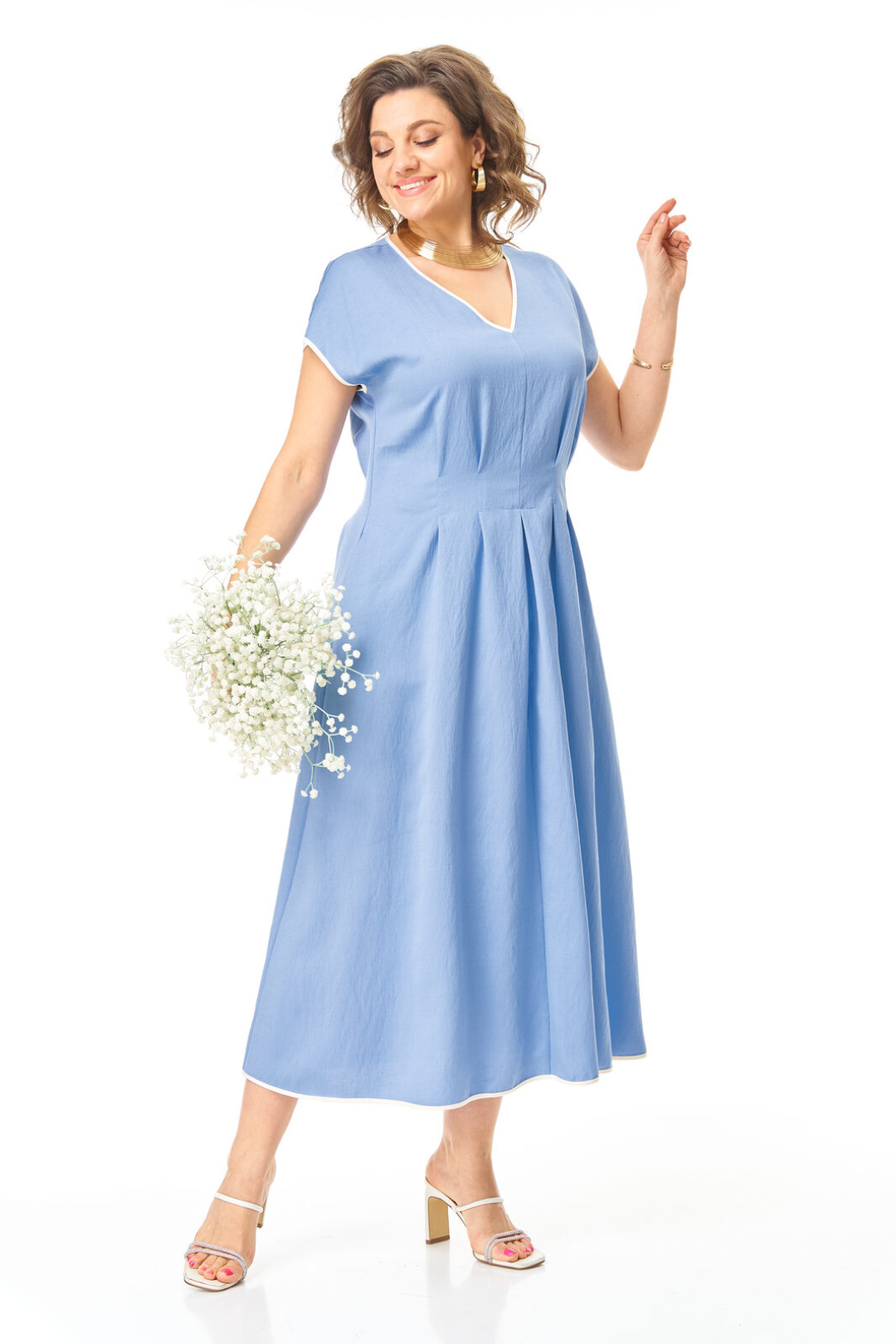 Платье Vi oro 1258 голубой