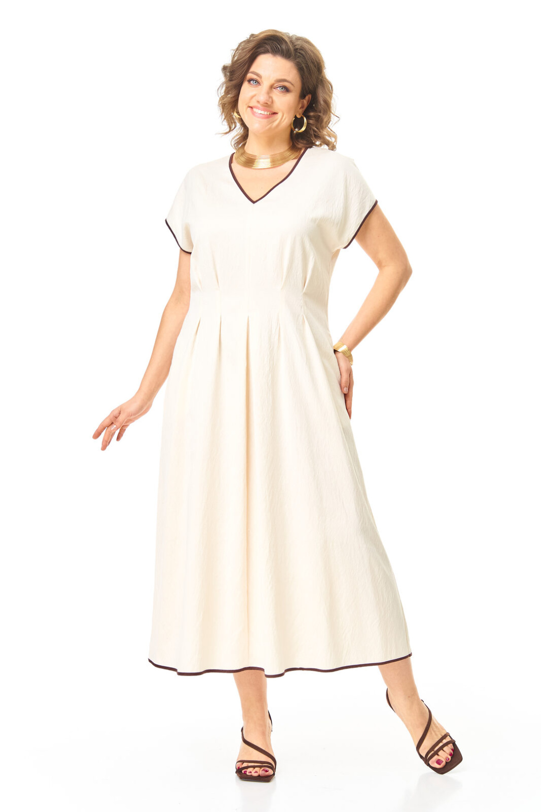 Платье Vi oro 1258 молоко - фото 1