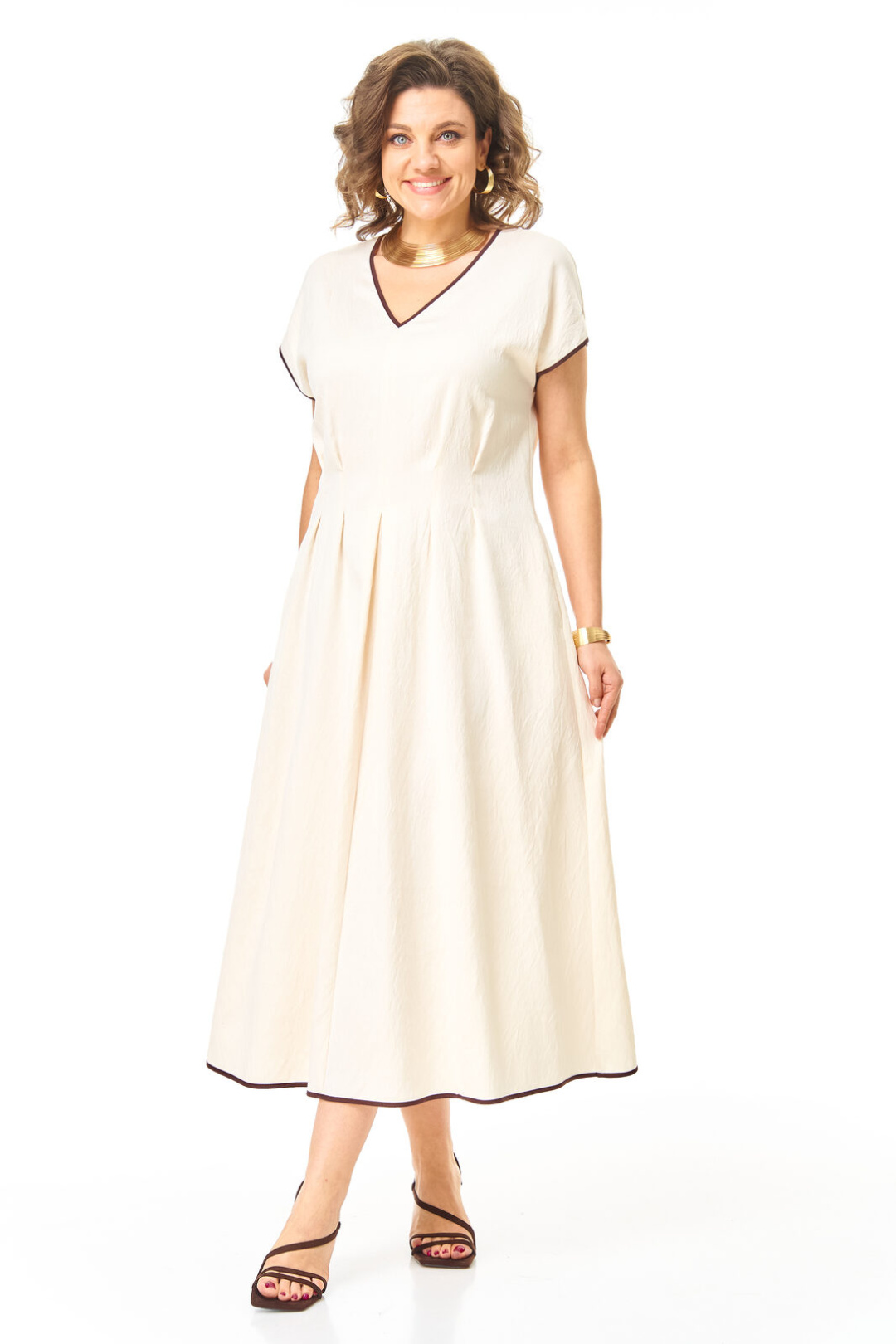 Платье Vi oro 1258 молоко - фото 6