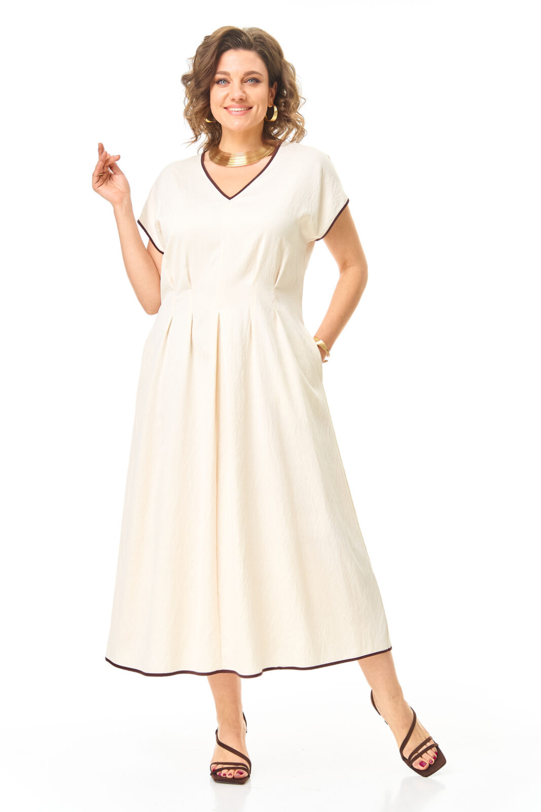 Платье Vi oro 1258 молоко