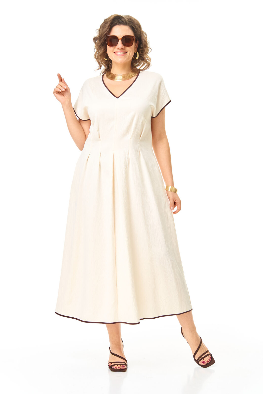 Платье Vi oro 1258 молоко