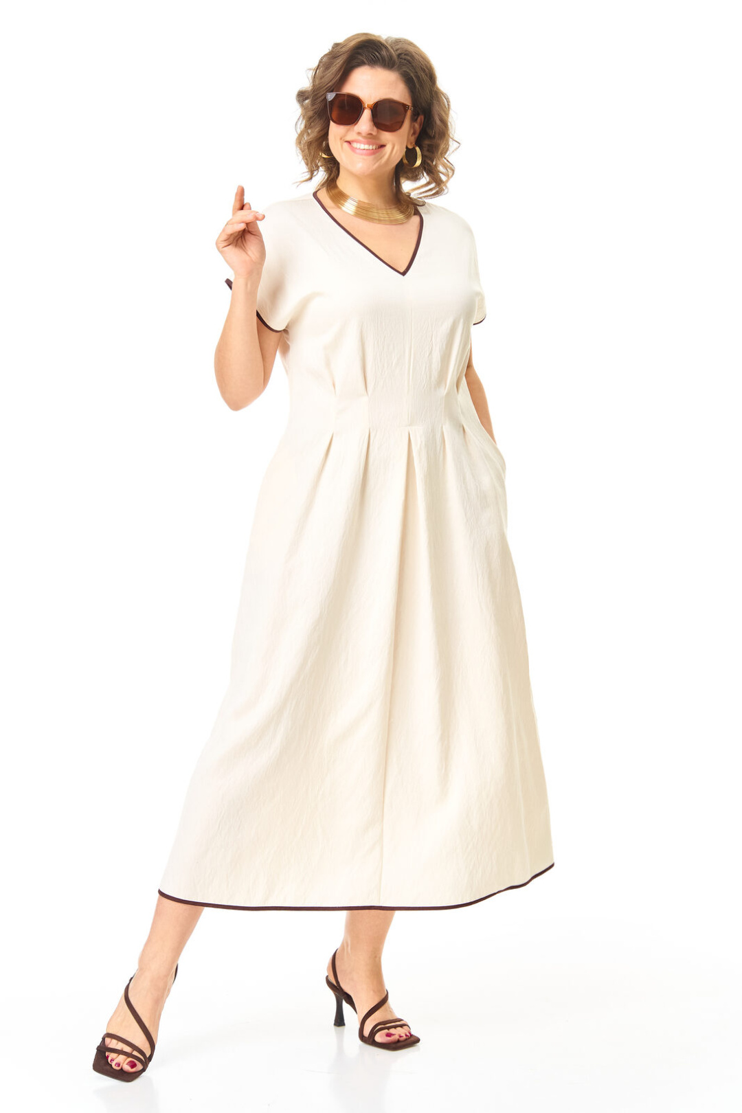 Платье Vi oro 1258 молоко