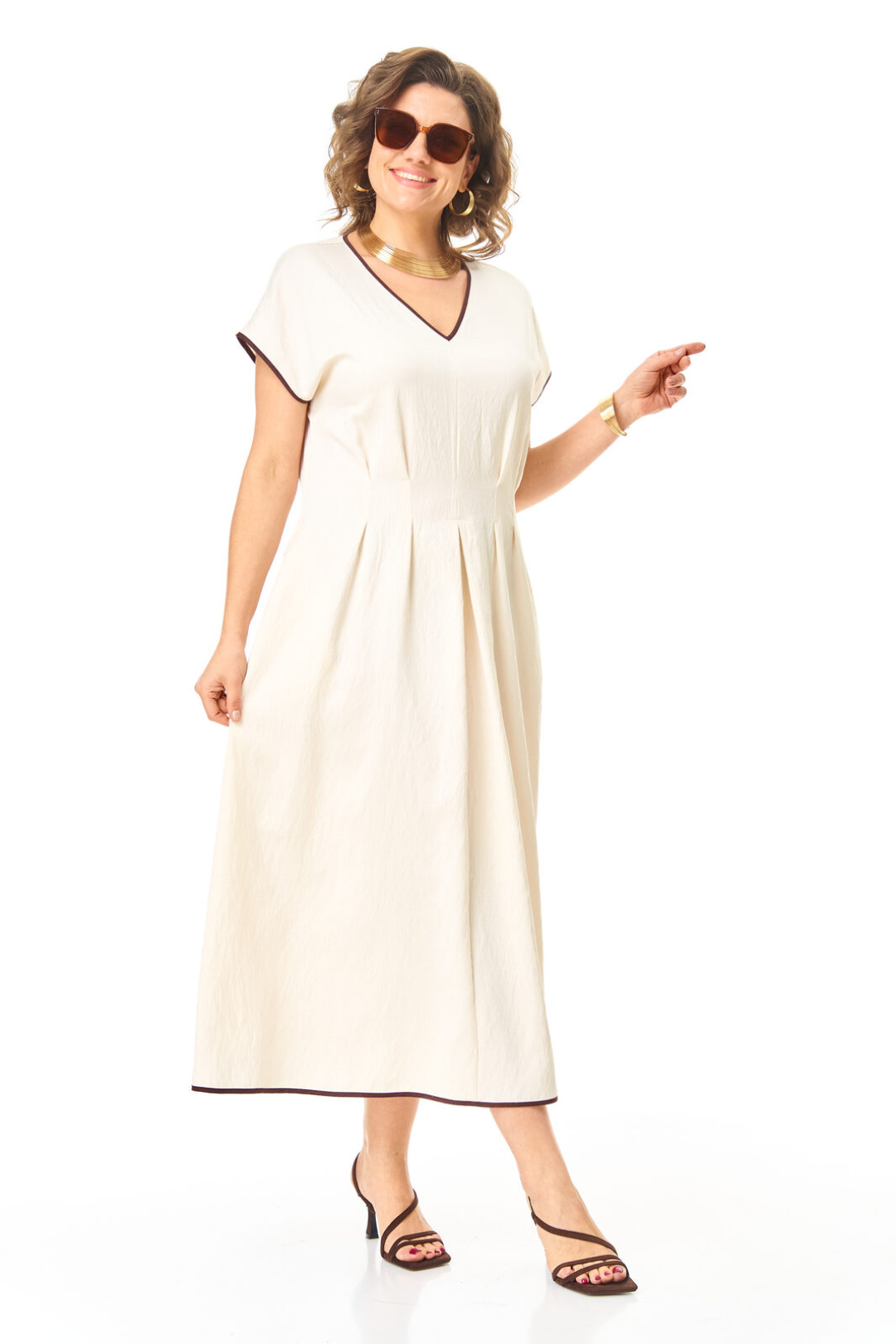 Платье Vi oro 1258 молоко