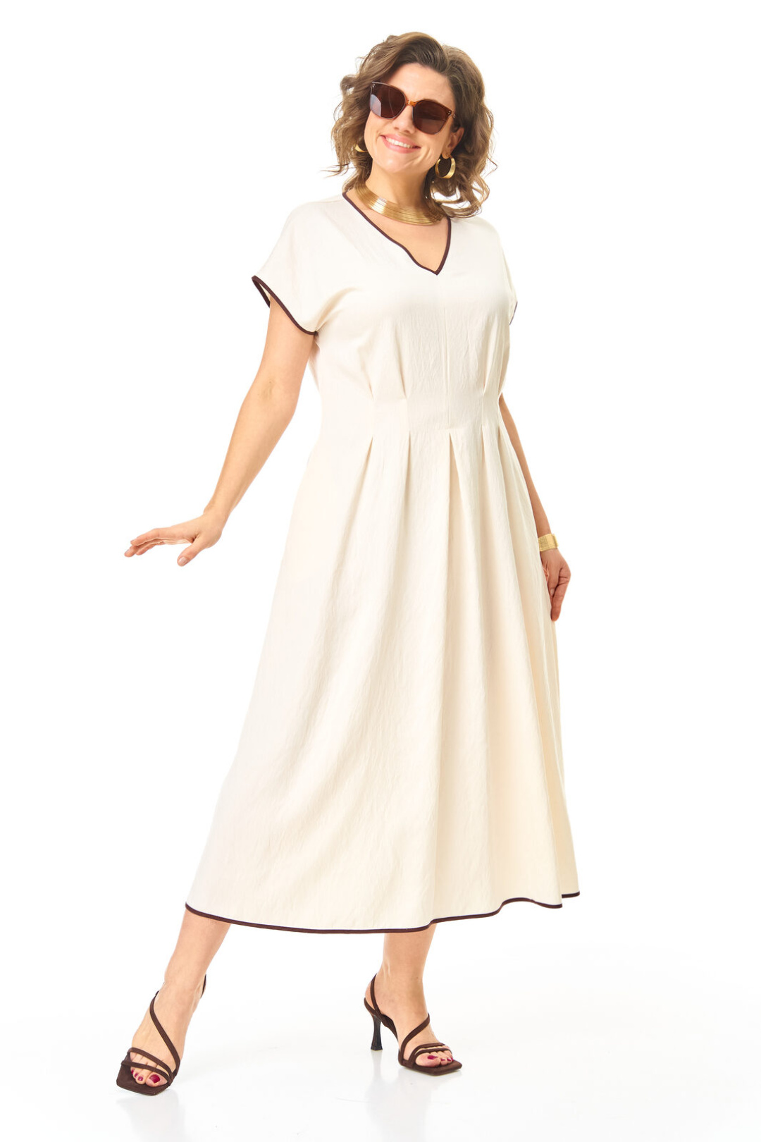 Платье Vi oro 1258 молоко