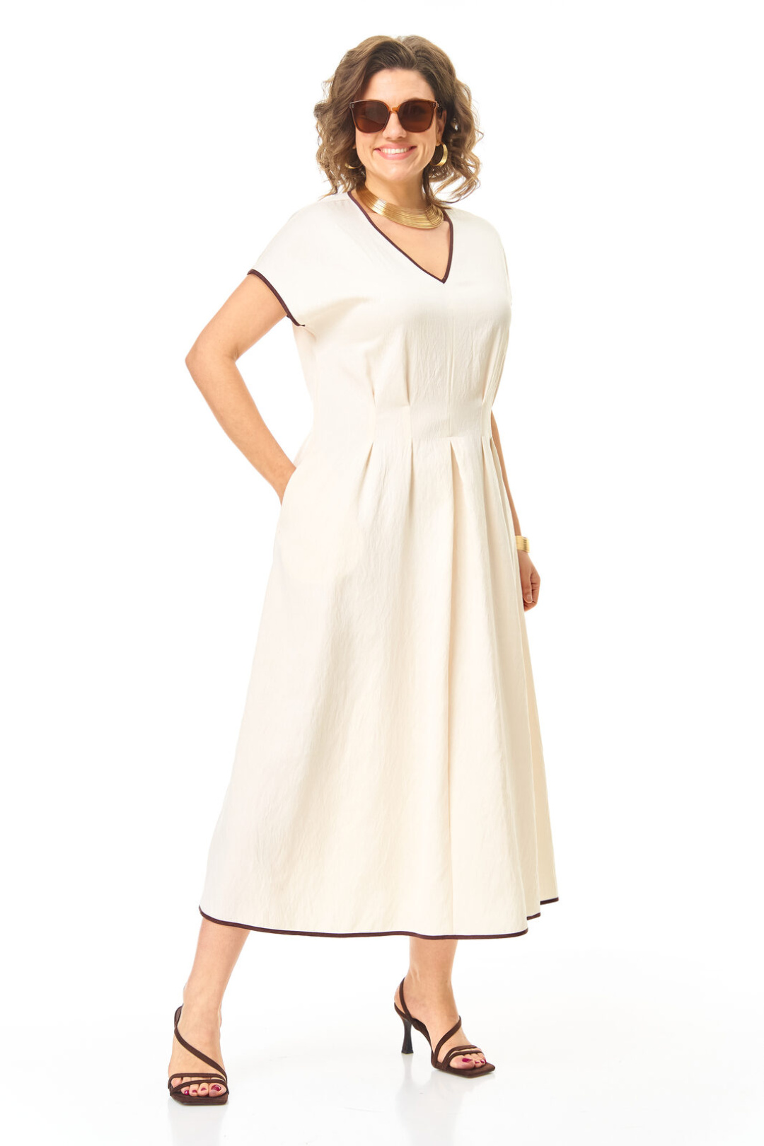 Платье Vi oro 1258 молоко