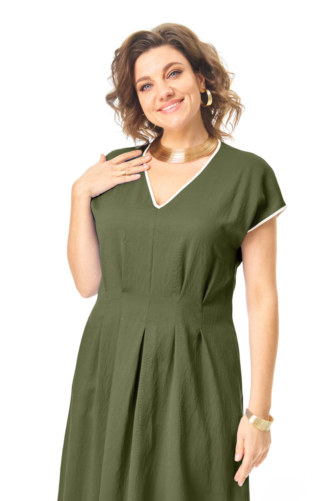 Платье Vi oro 1258 оливка