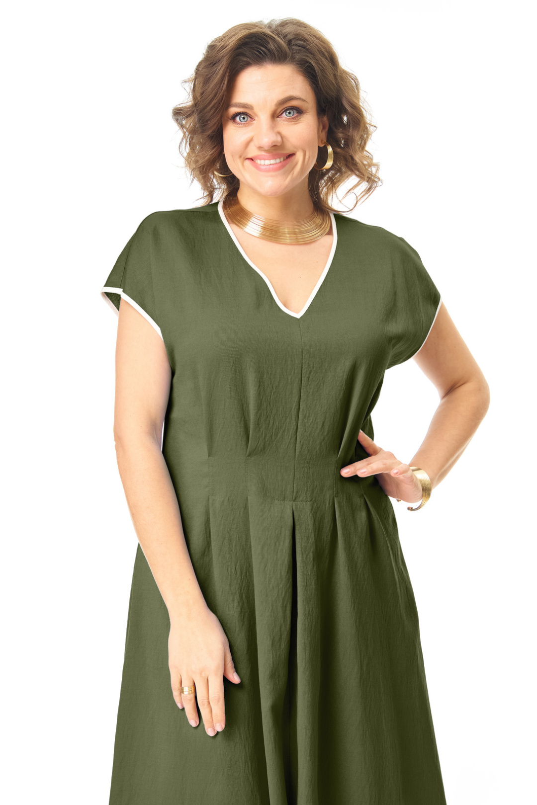 Платье Vi oro 1258 оливка