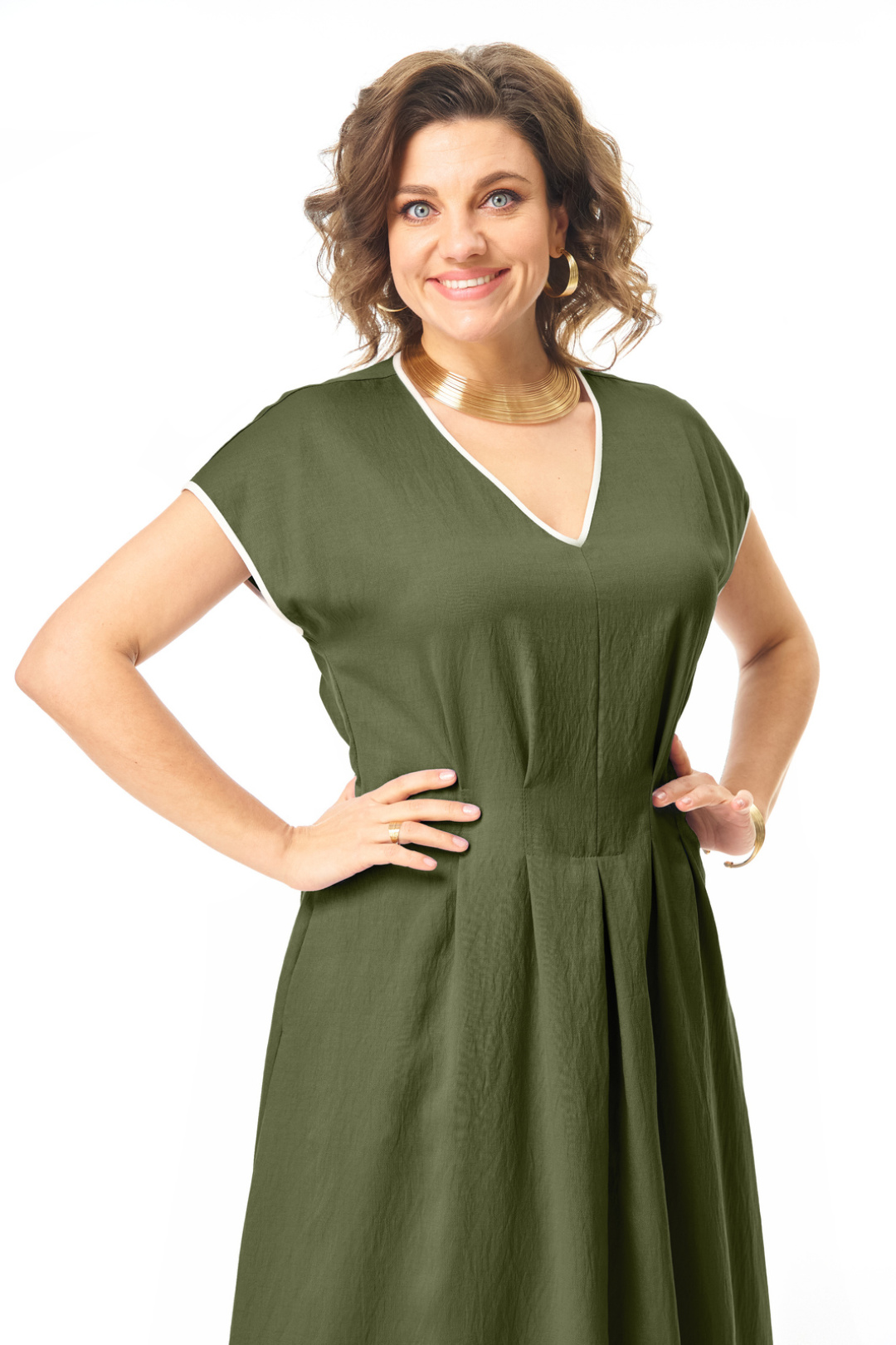 Платье Vi oro 1258 оливка