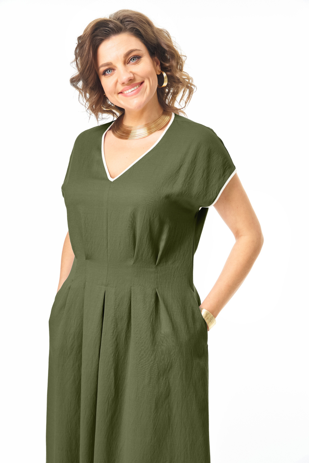 Платье Vi oro 1258 оливка