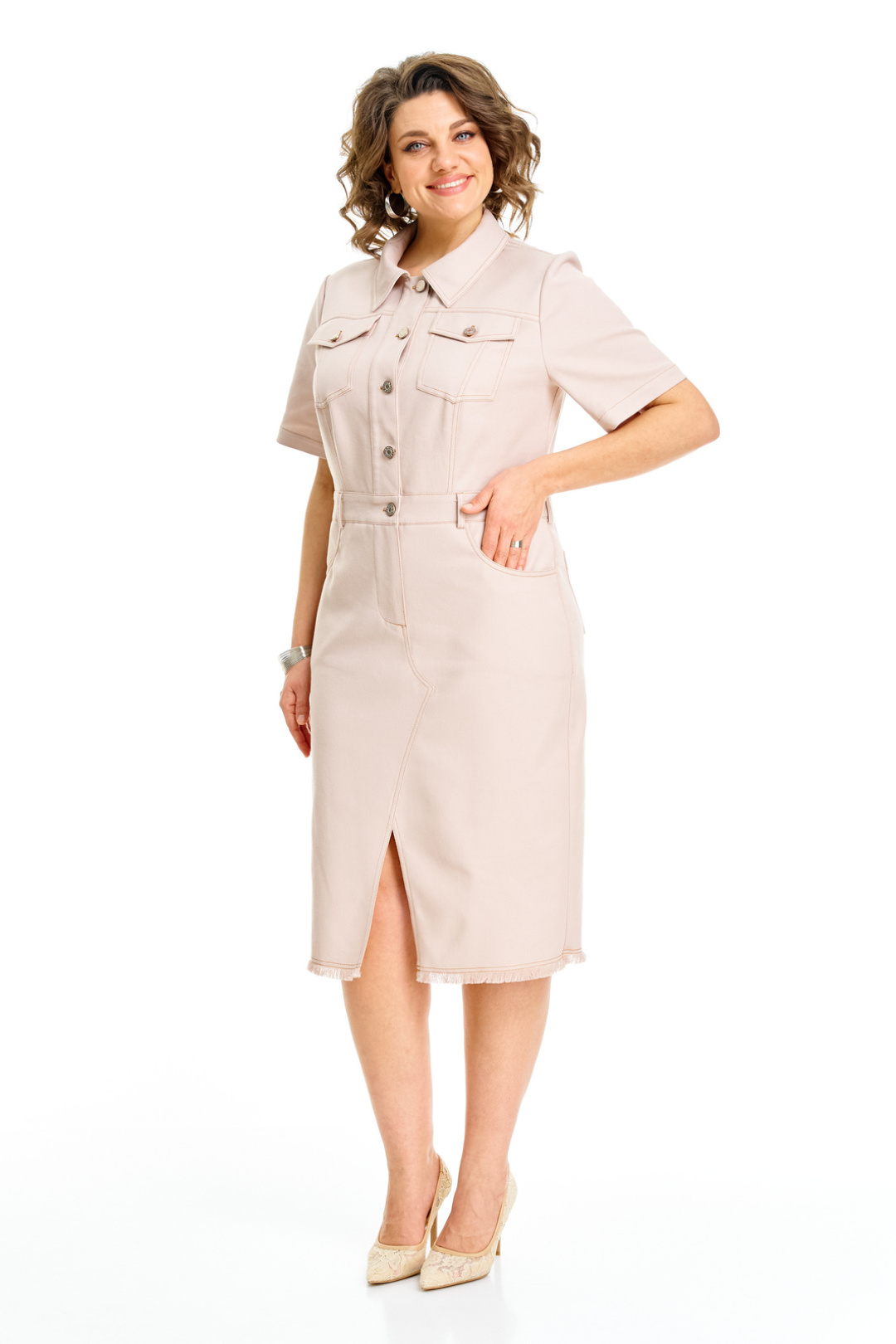 Платье Vi oro 1259 бежевый