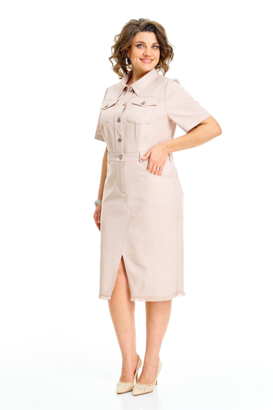 Платье Vi oro 1259 бежевый