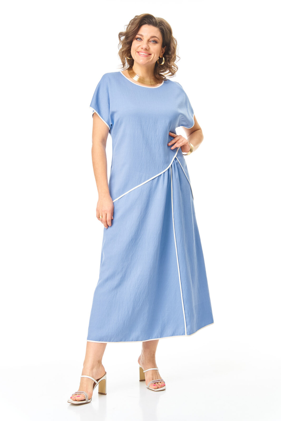 Платье Vi oro 1260 голубой - фото 3