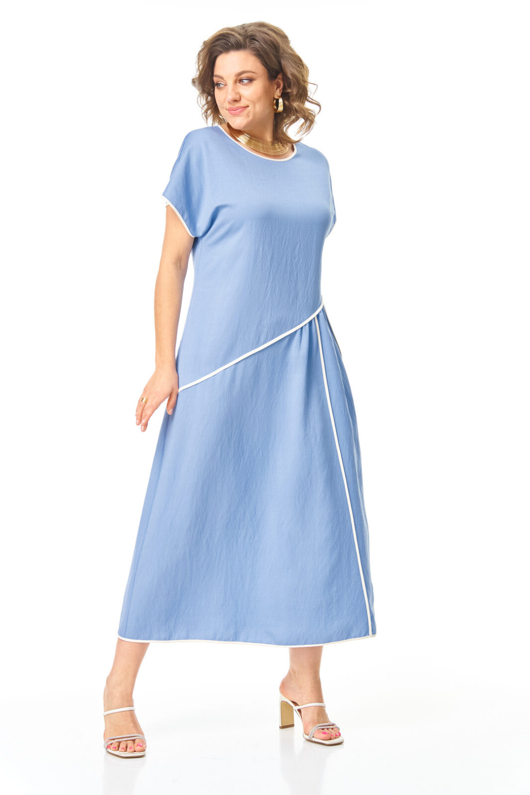 Платье Vi oro 1260 голубой - фото 6