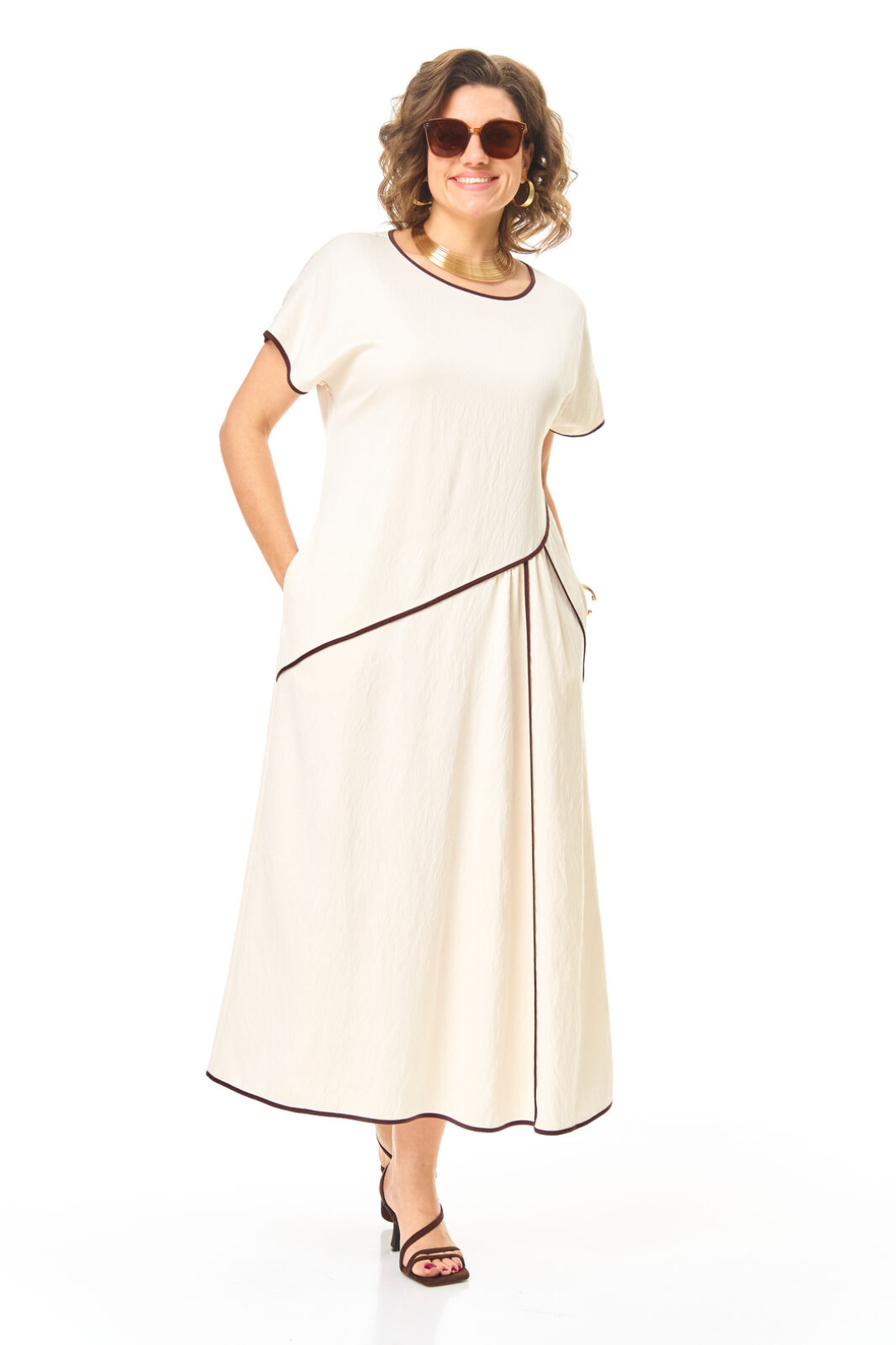 Платье Vi oro 1260 молоко - фото 2