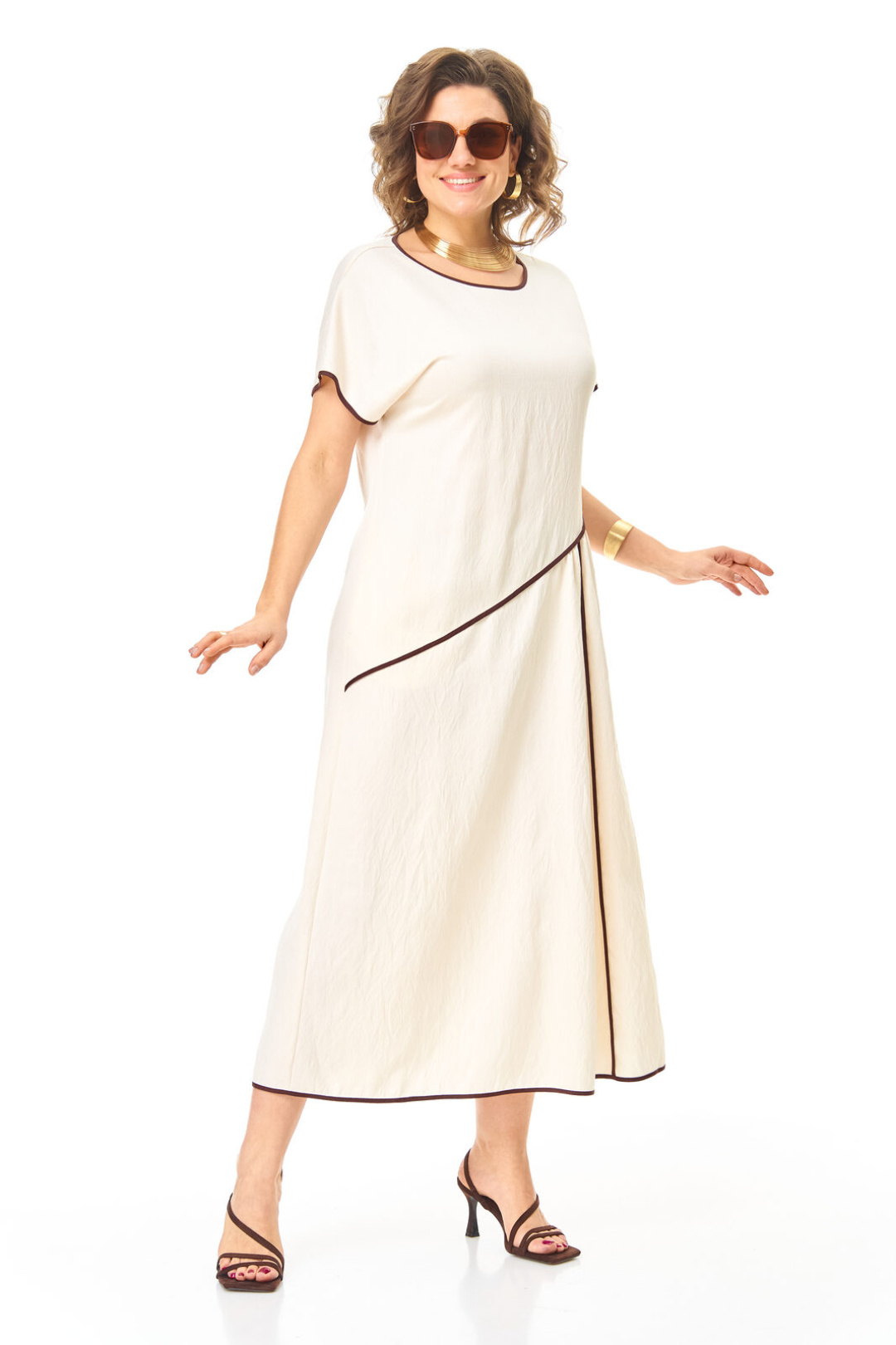 Платье Vi oro 1260 молоко - фото 3