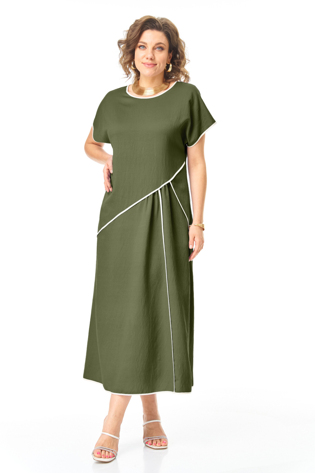 Платье Vi oro 1260 оливка