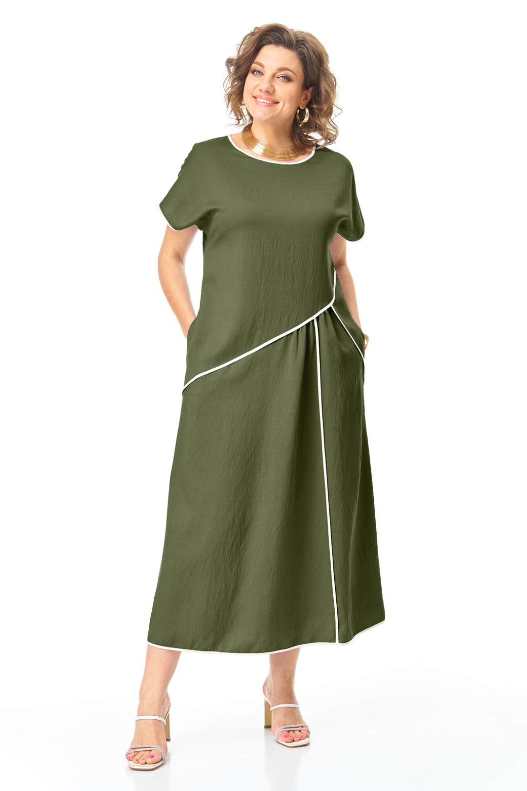 Платье Vi oro 1260 оливка