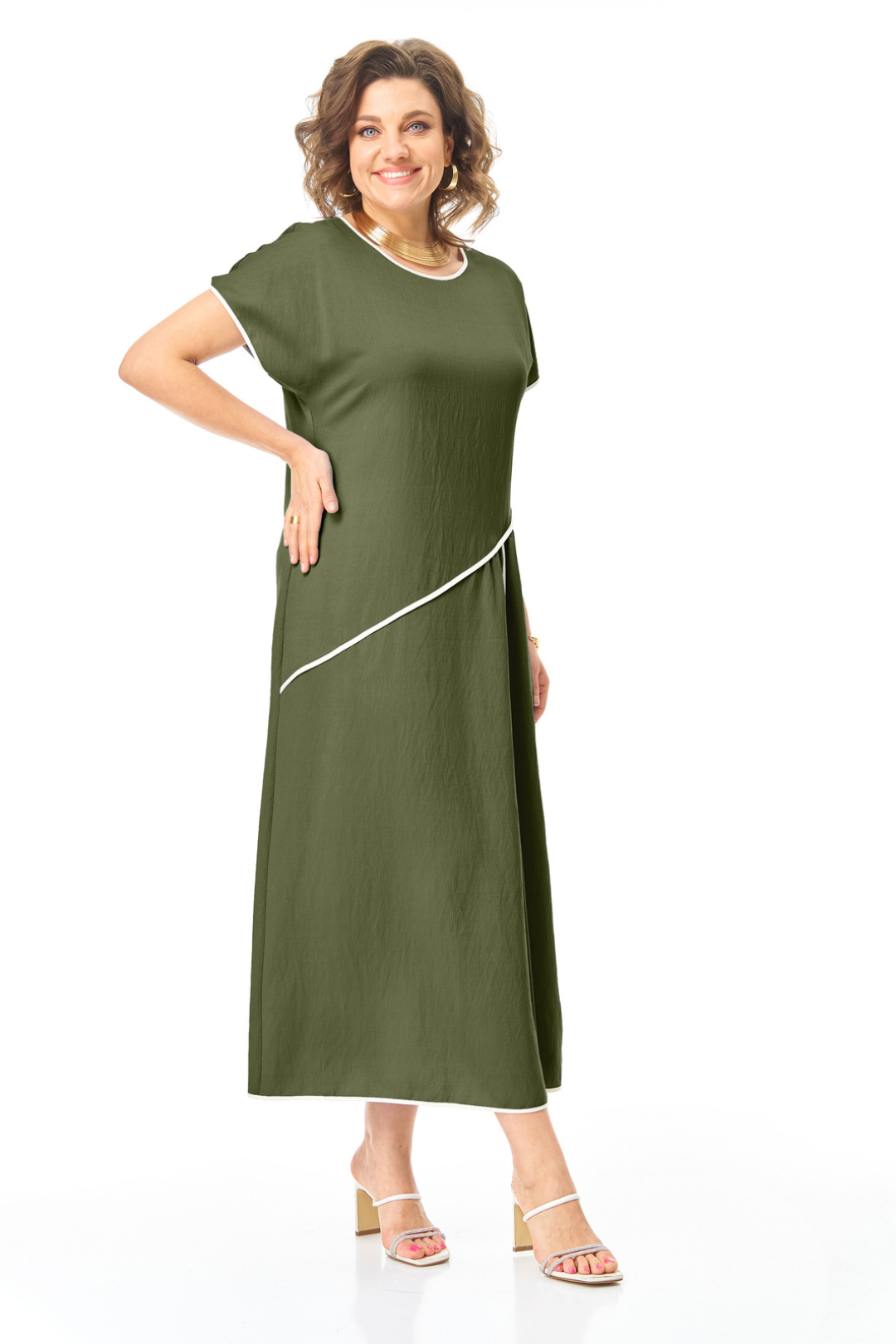 Платье Vi oro 1260 оливка