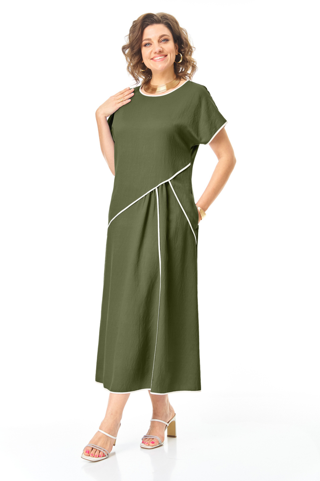 Платье Vi oro 1260 оливка