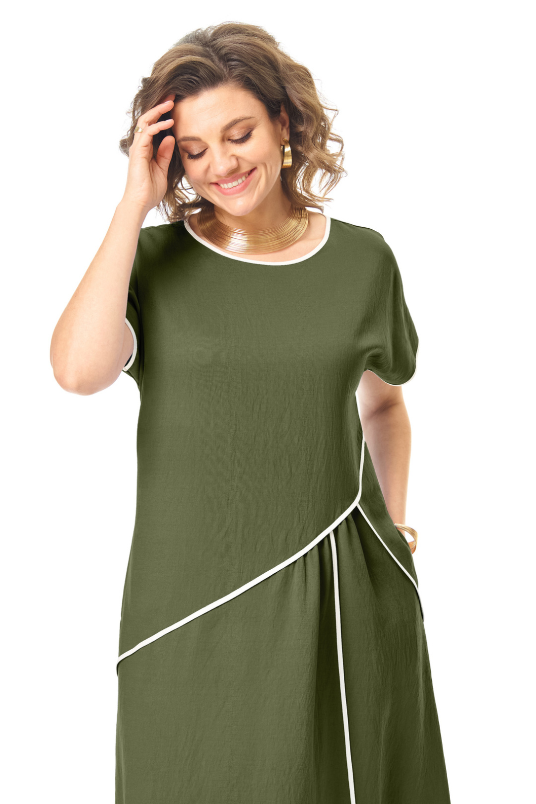 Платье Vi oro 1260 оливка