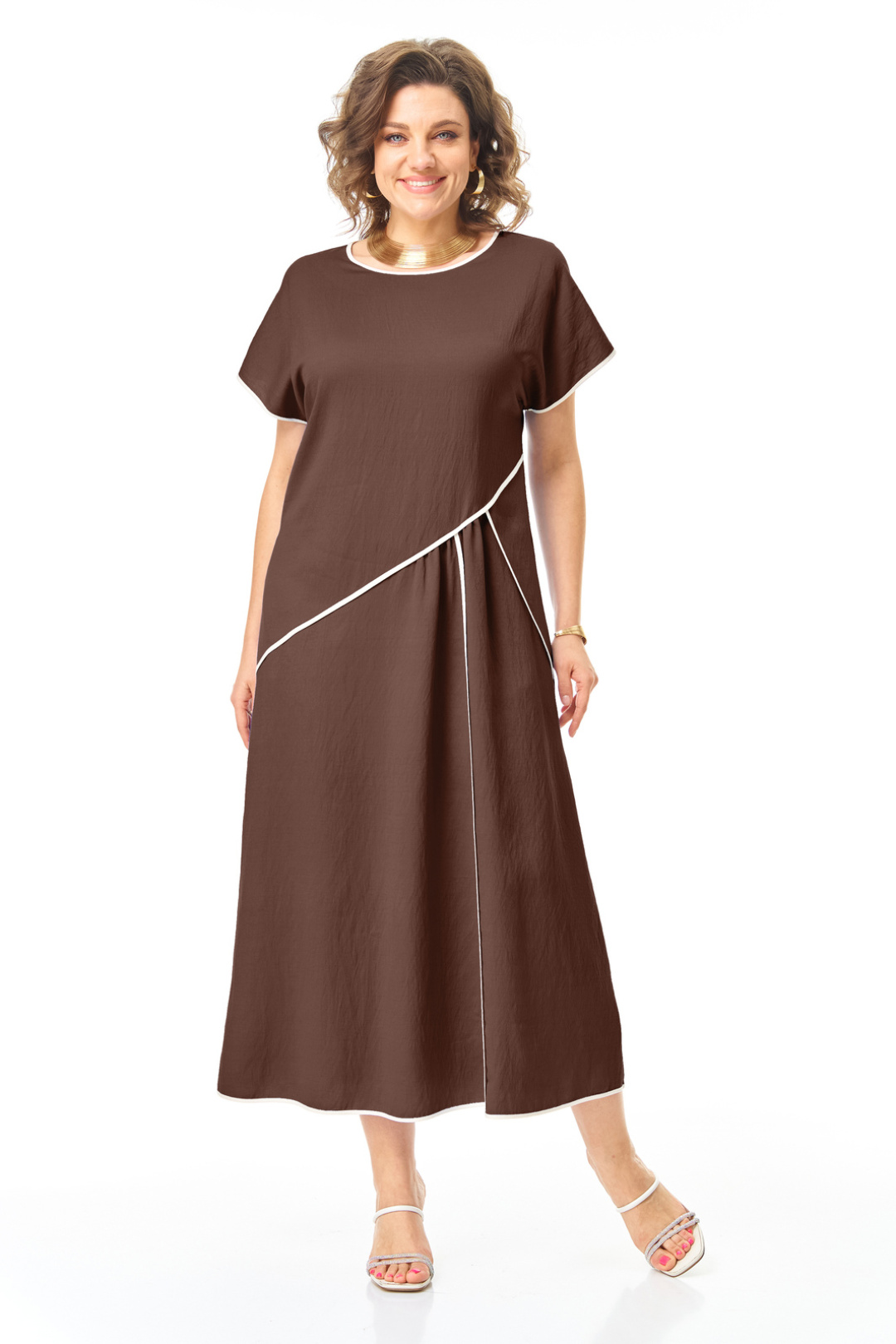 Платье Vi oro 1260 шоколад - фото 1