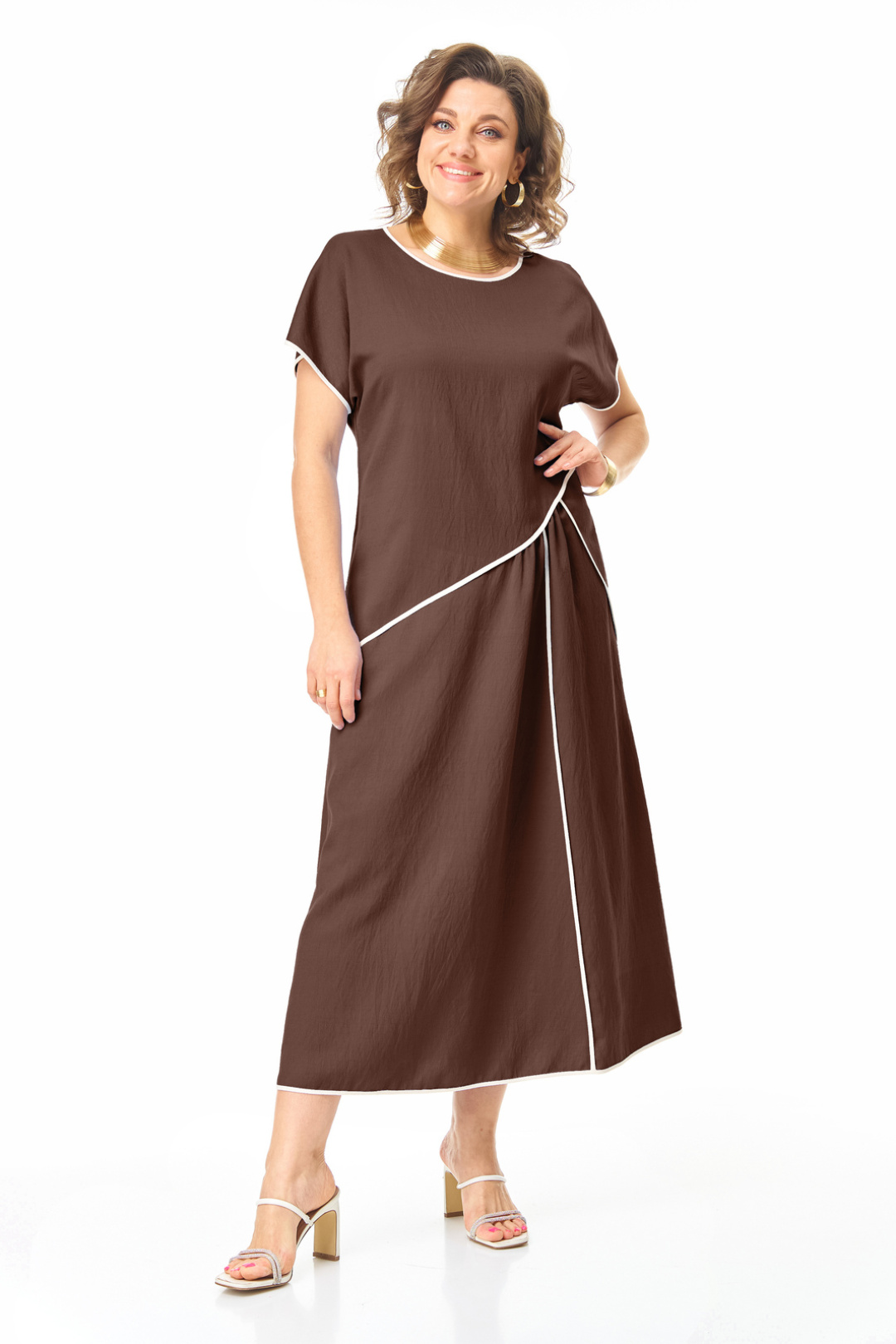 Платье Vi oro 1260 шоколад - фото 2