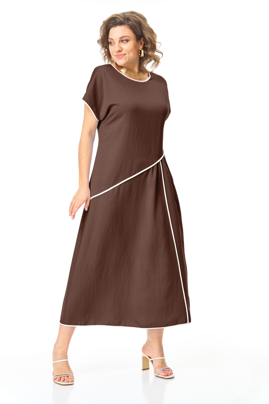 Платье Vi oro 1260 шоколад - фото 5