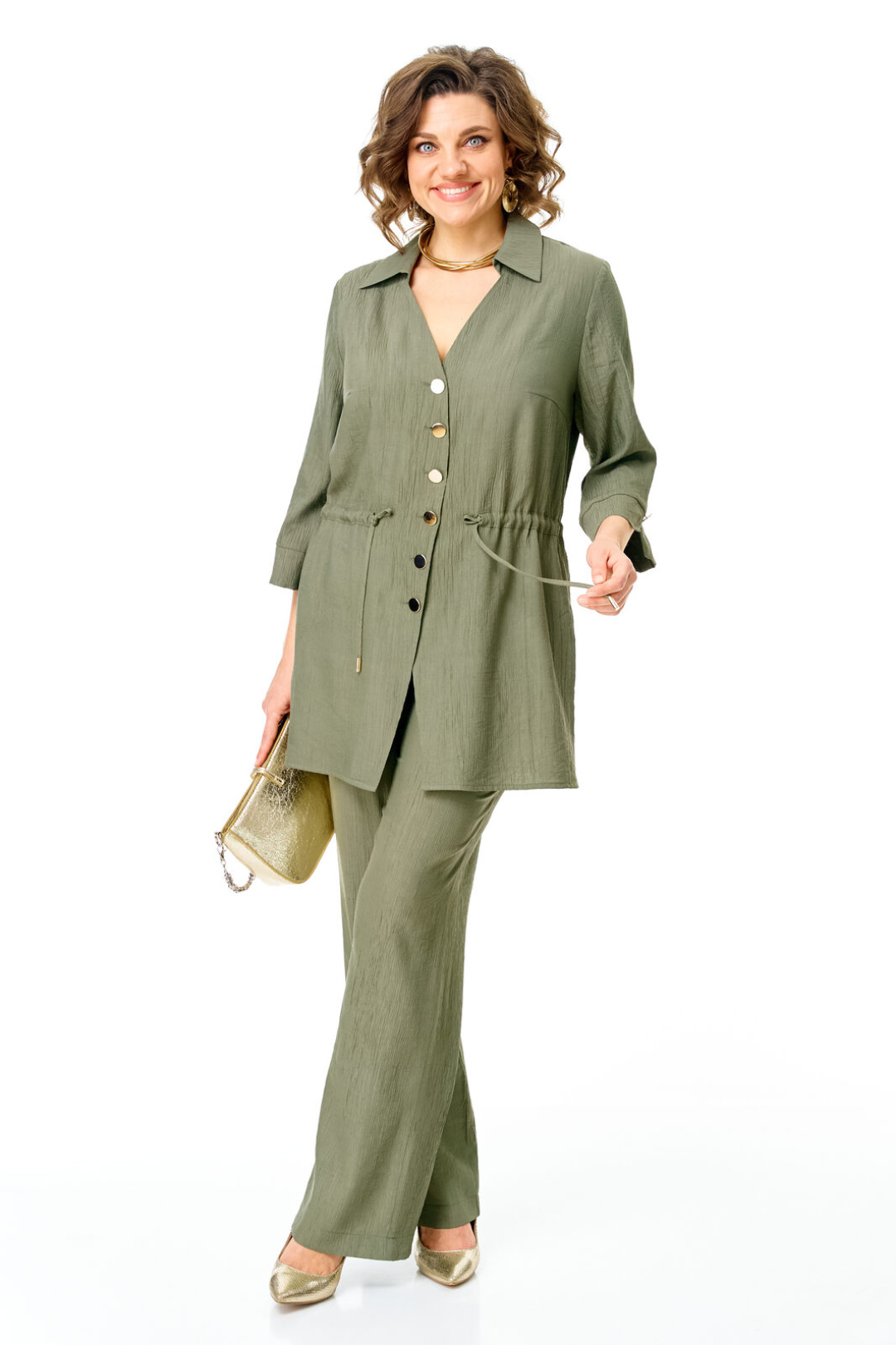 Костюм Vi oro 1261 оливка - фото 1