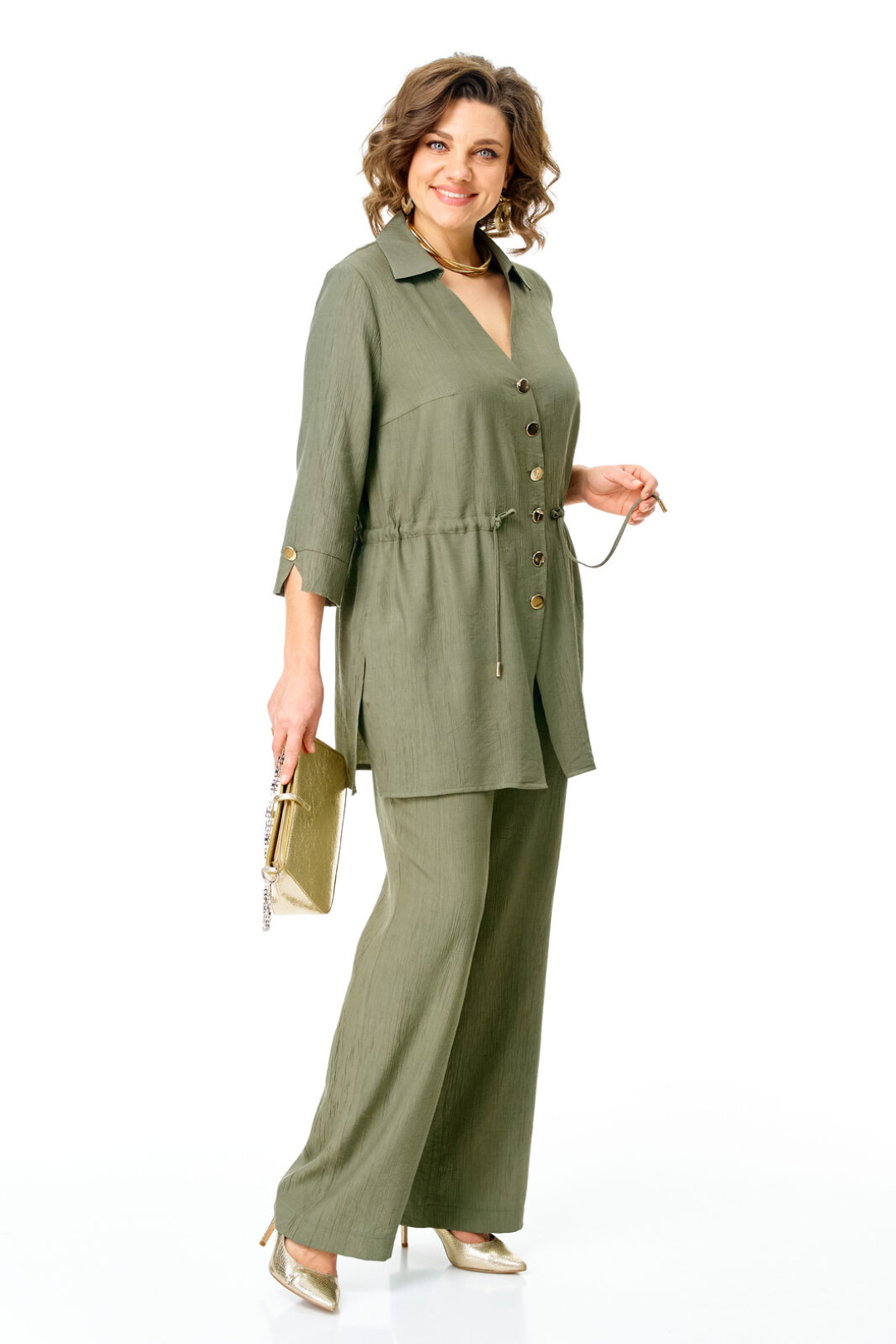 Костюм Vi oro 1261 оливка - фото 2