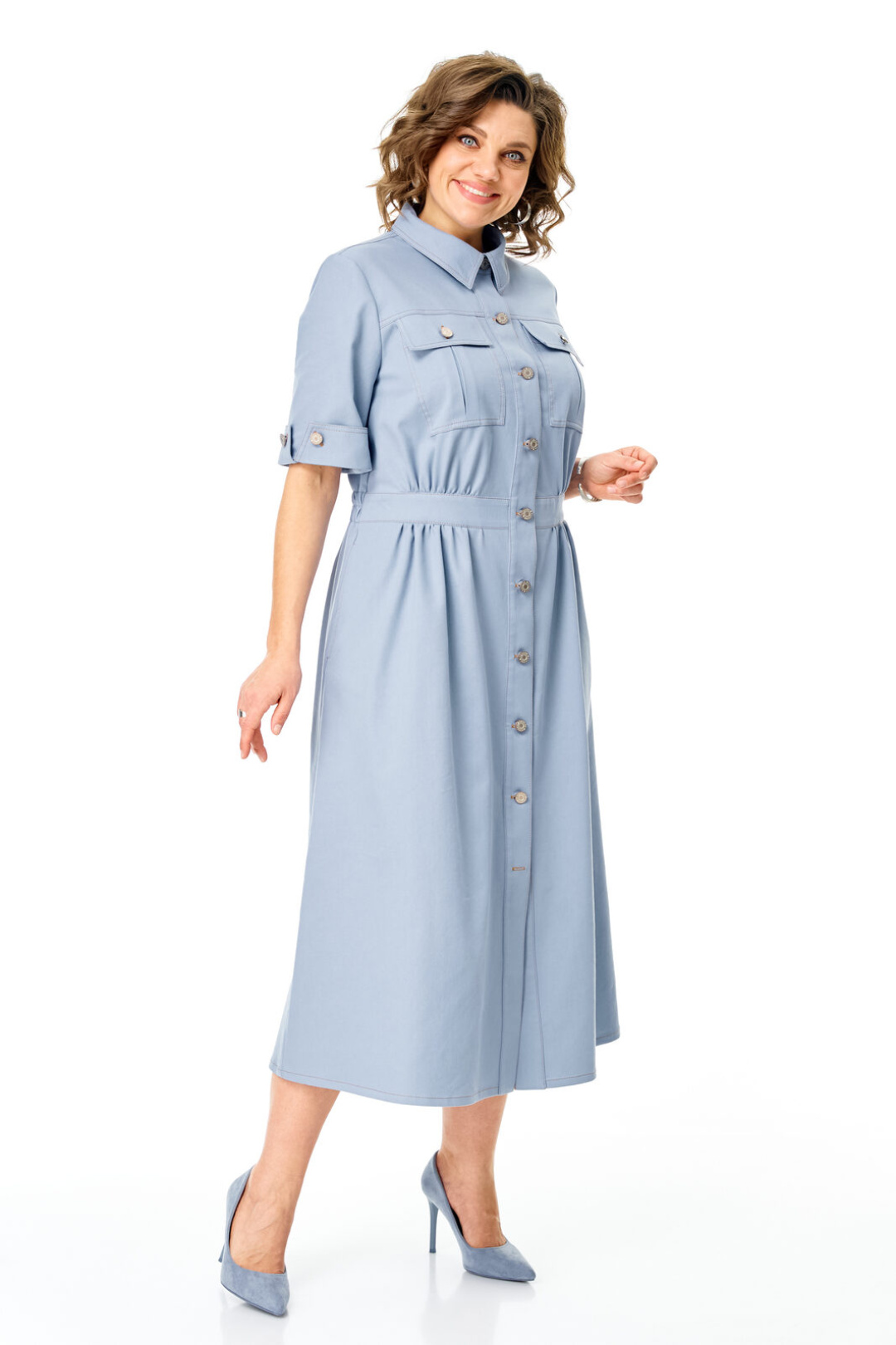 Платье Vi oro 1263 голубой дым