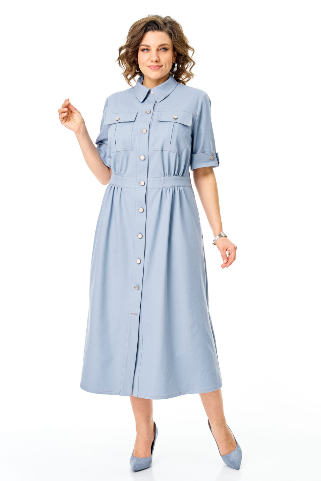 Платье Vi oro 1263 голубой дым