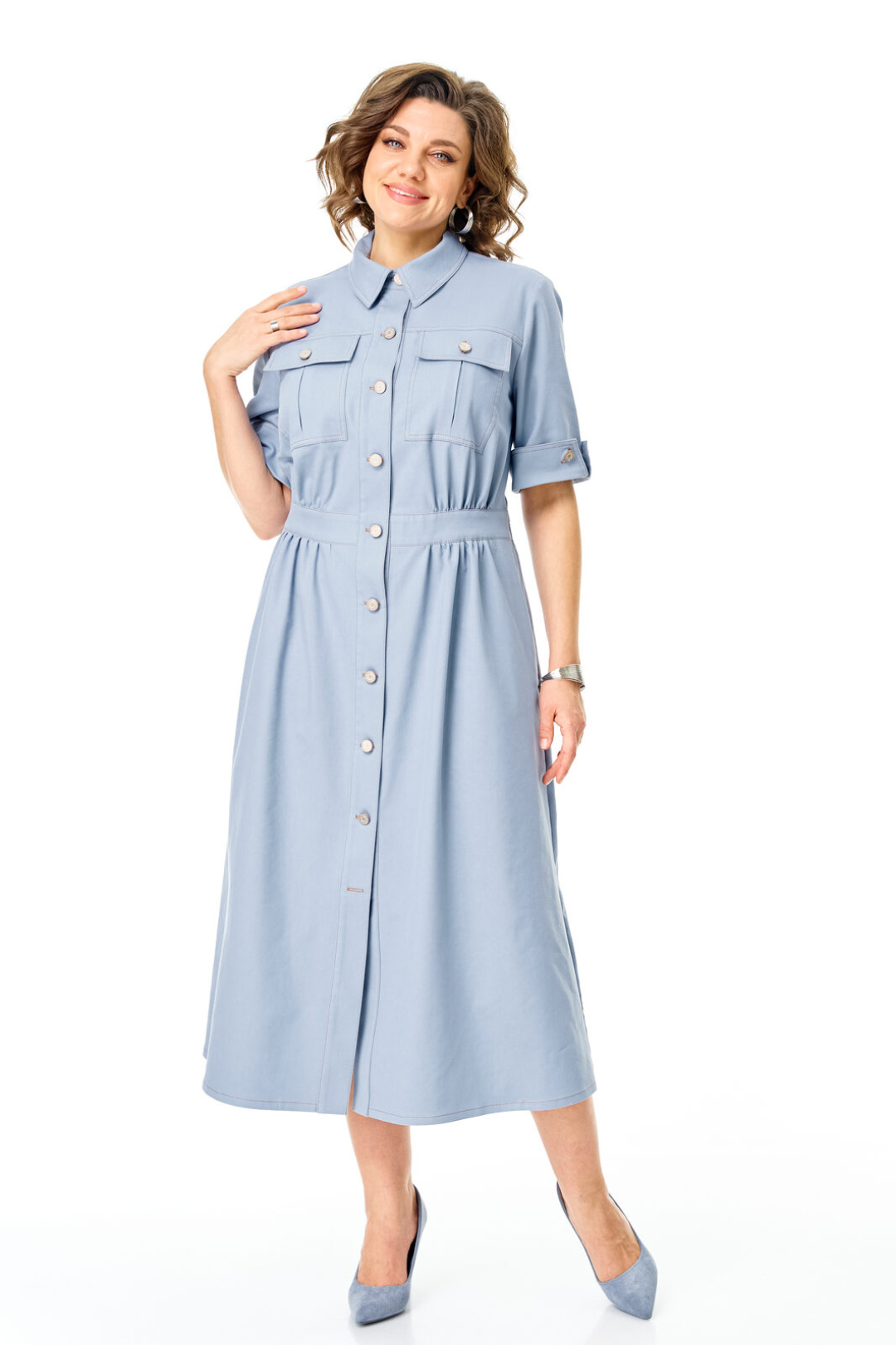 Платье Vi oro 1263 голубой дым