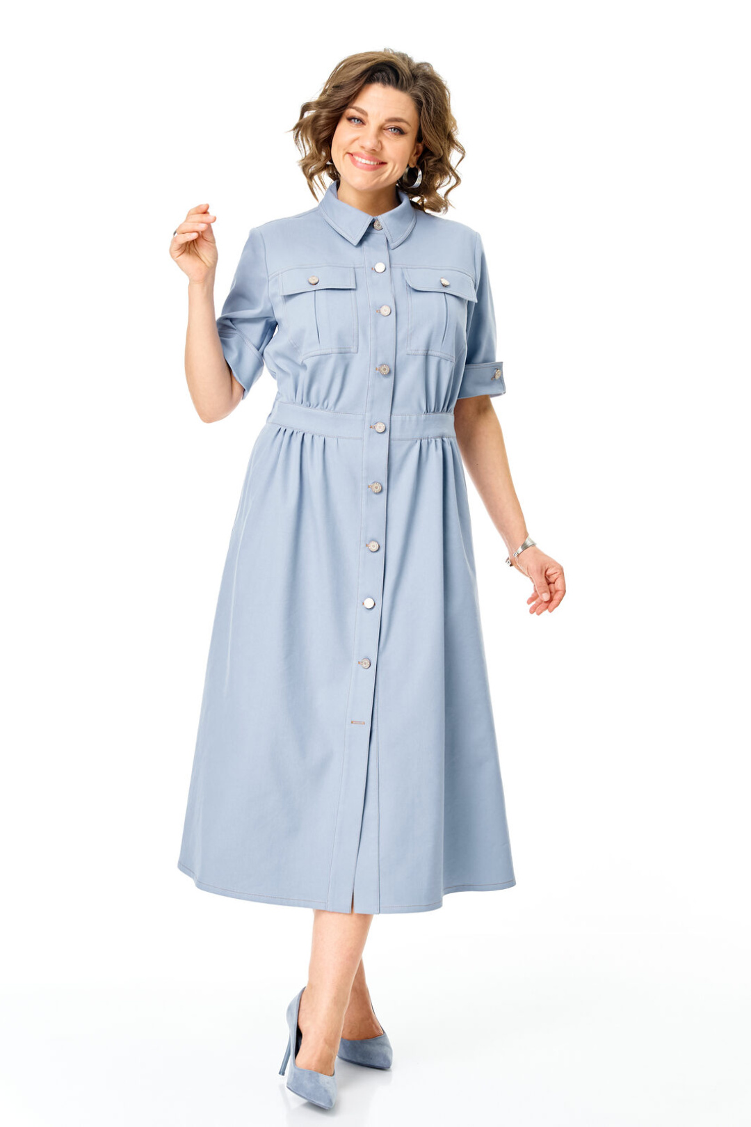 Платье Vi oro 1263 голубой дым