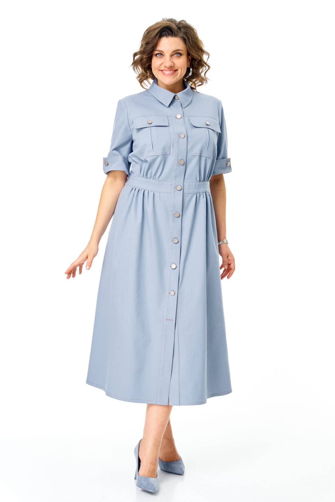 Платье Vi oro 1263 голубой дым