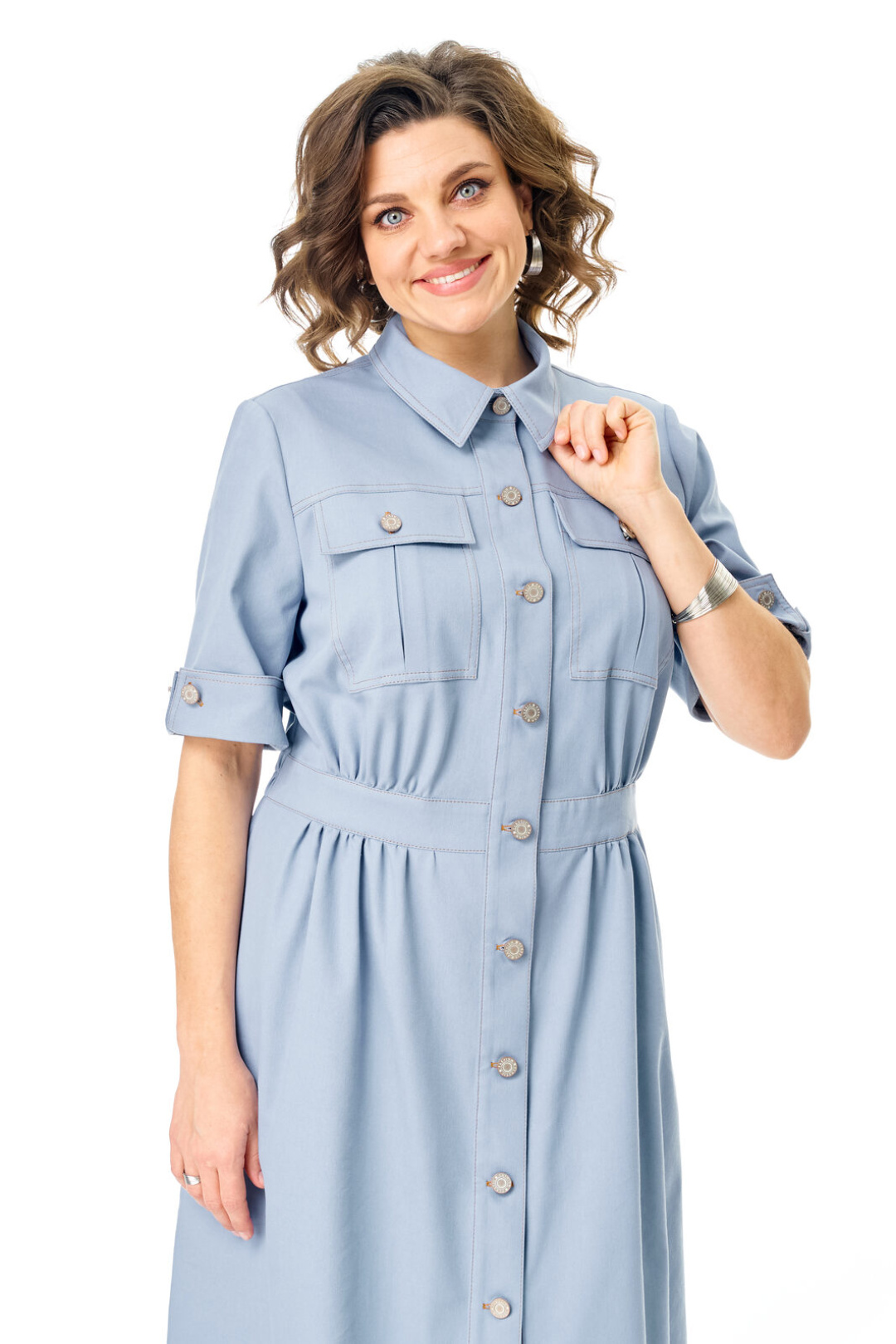 Платье Vi oro 1263 голубой дым