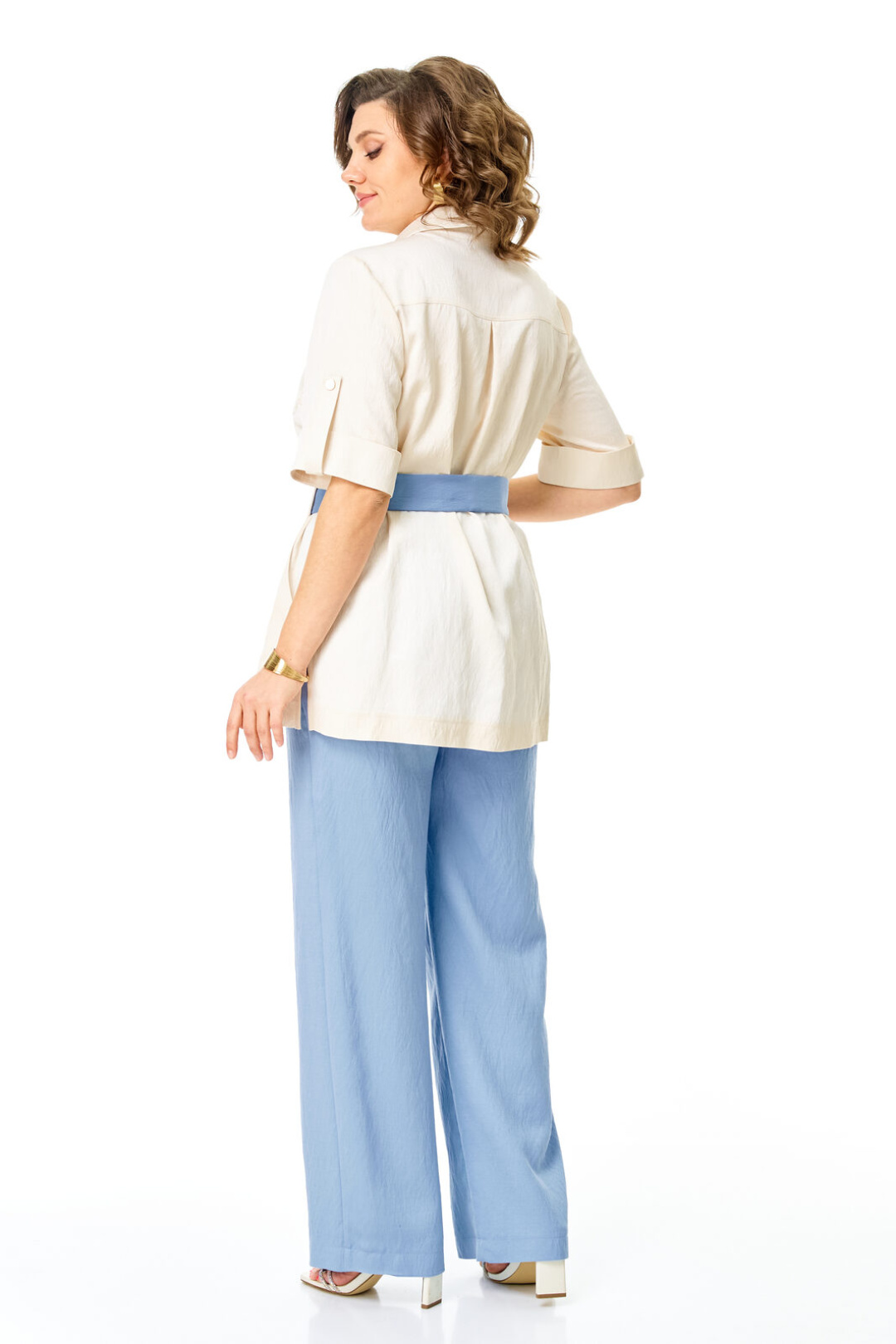 Костюм Vi oro 1265 молоко+голубой