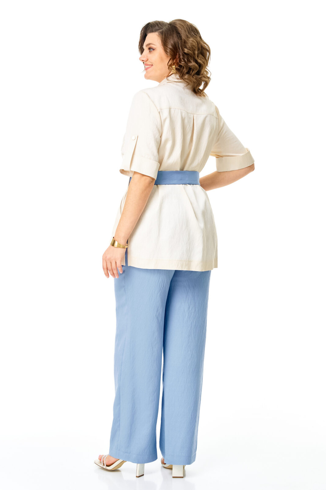 Костюм Vi oro 1265 молоко+голубой