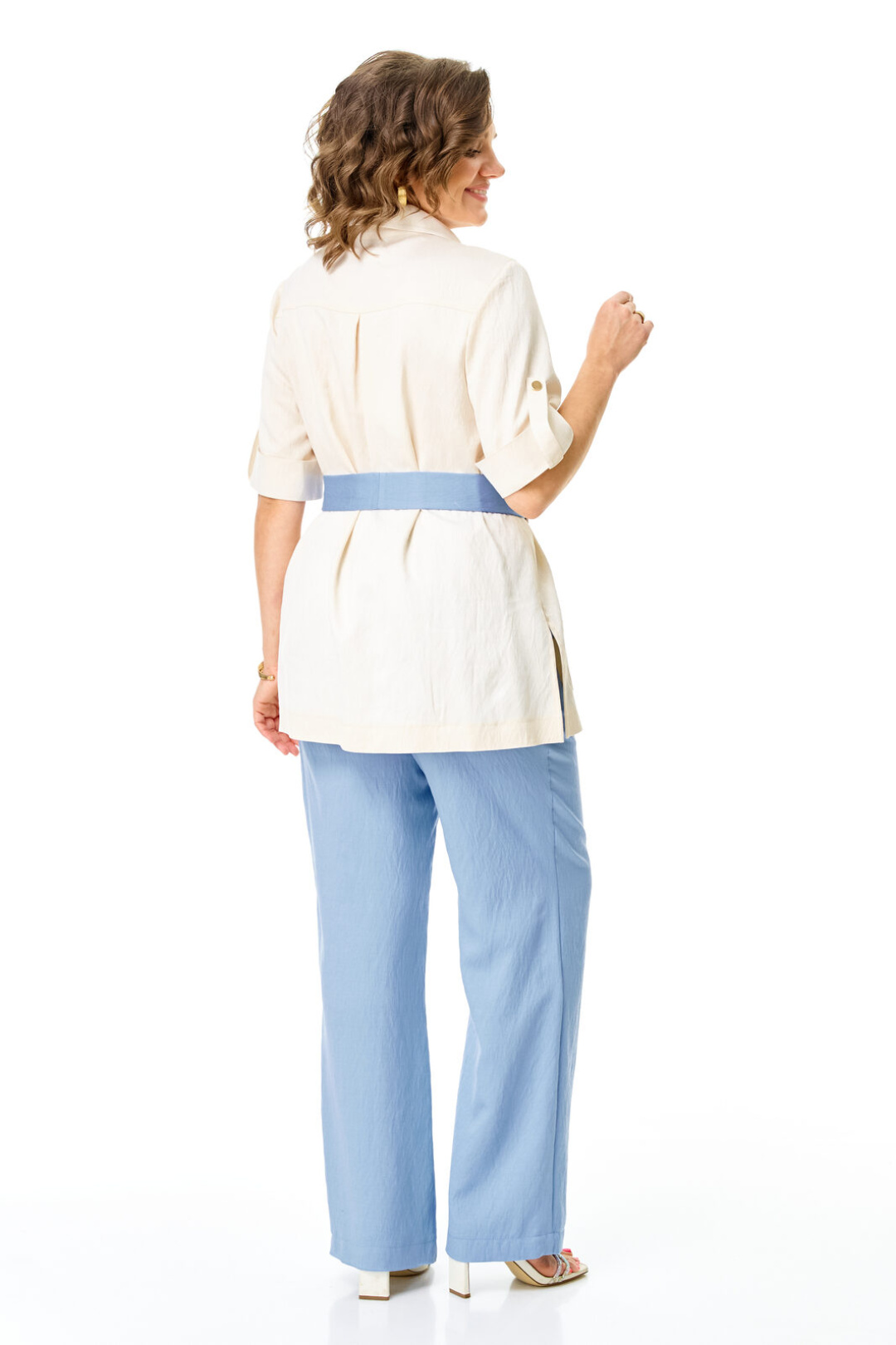 Костюм Vi oro 1265 молоко+голубой