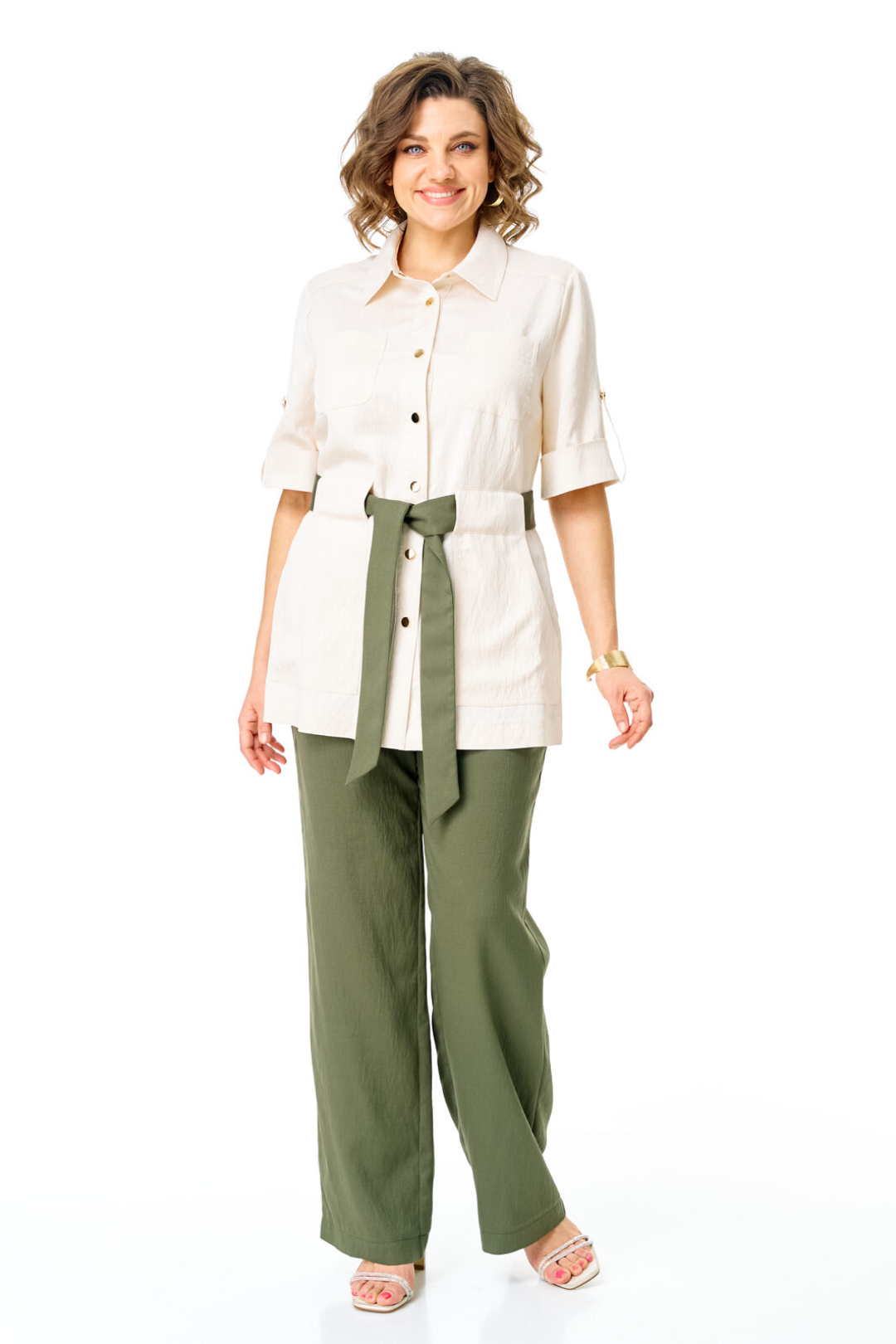 Костюм Vi oro 1265 молоко+оливка