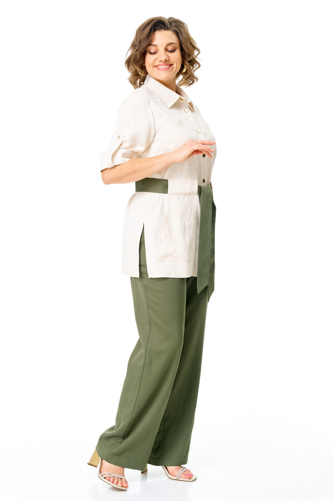 Костюм Vi oro 1265 молоко+оливка